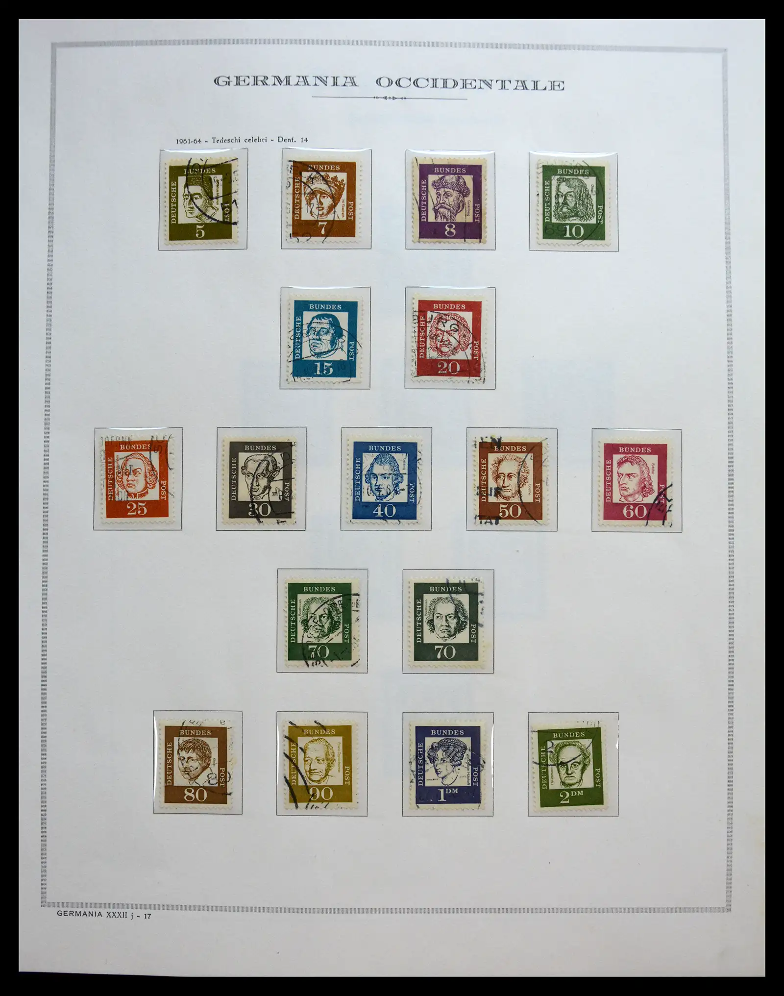 40538 0021 - Stamp collection 40538 Bundespost Germany complete 1949-1990.