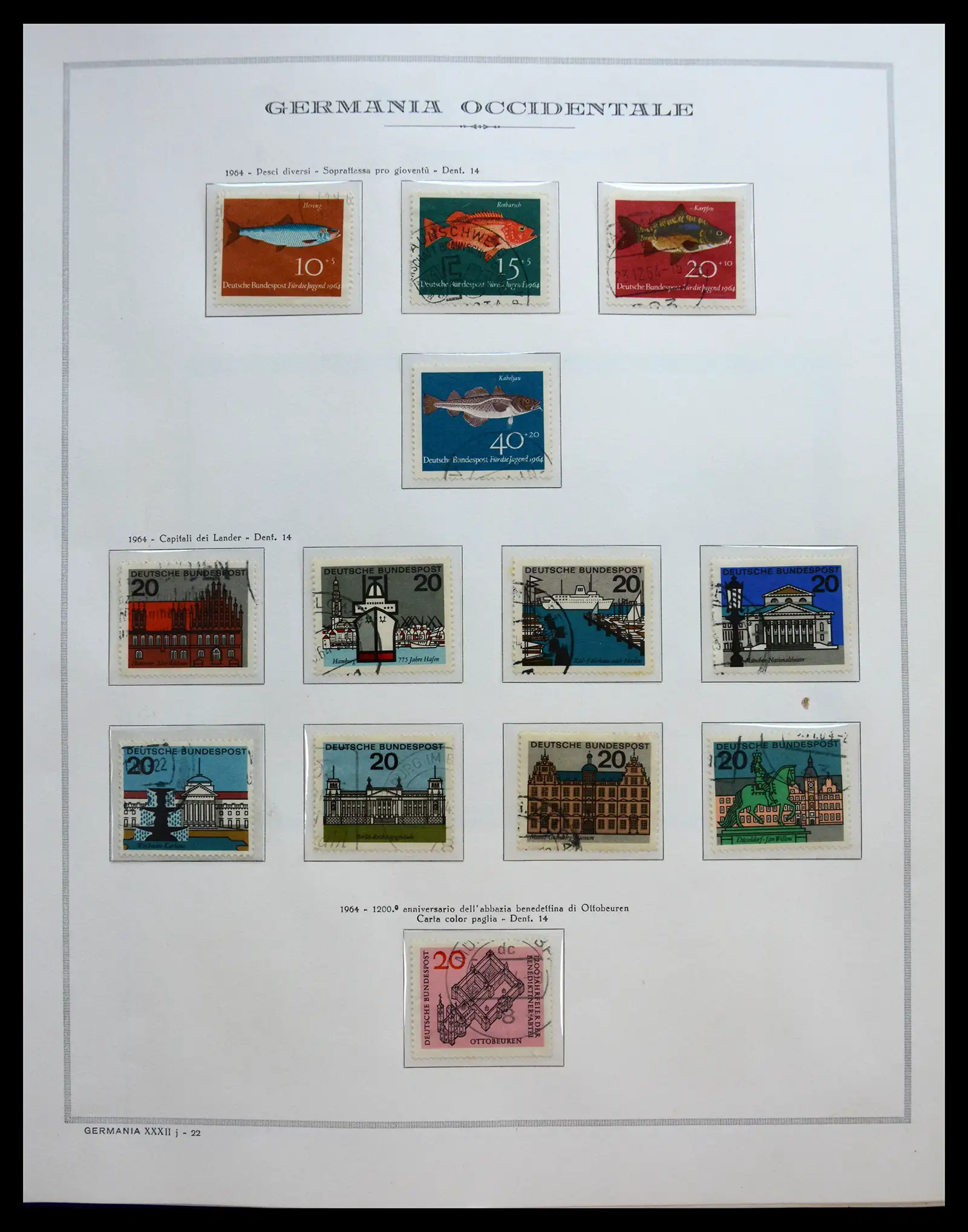 40538 0028 - Stamp collection 40538 Bundespost Germany complete 1949-1990.