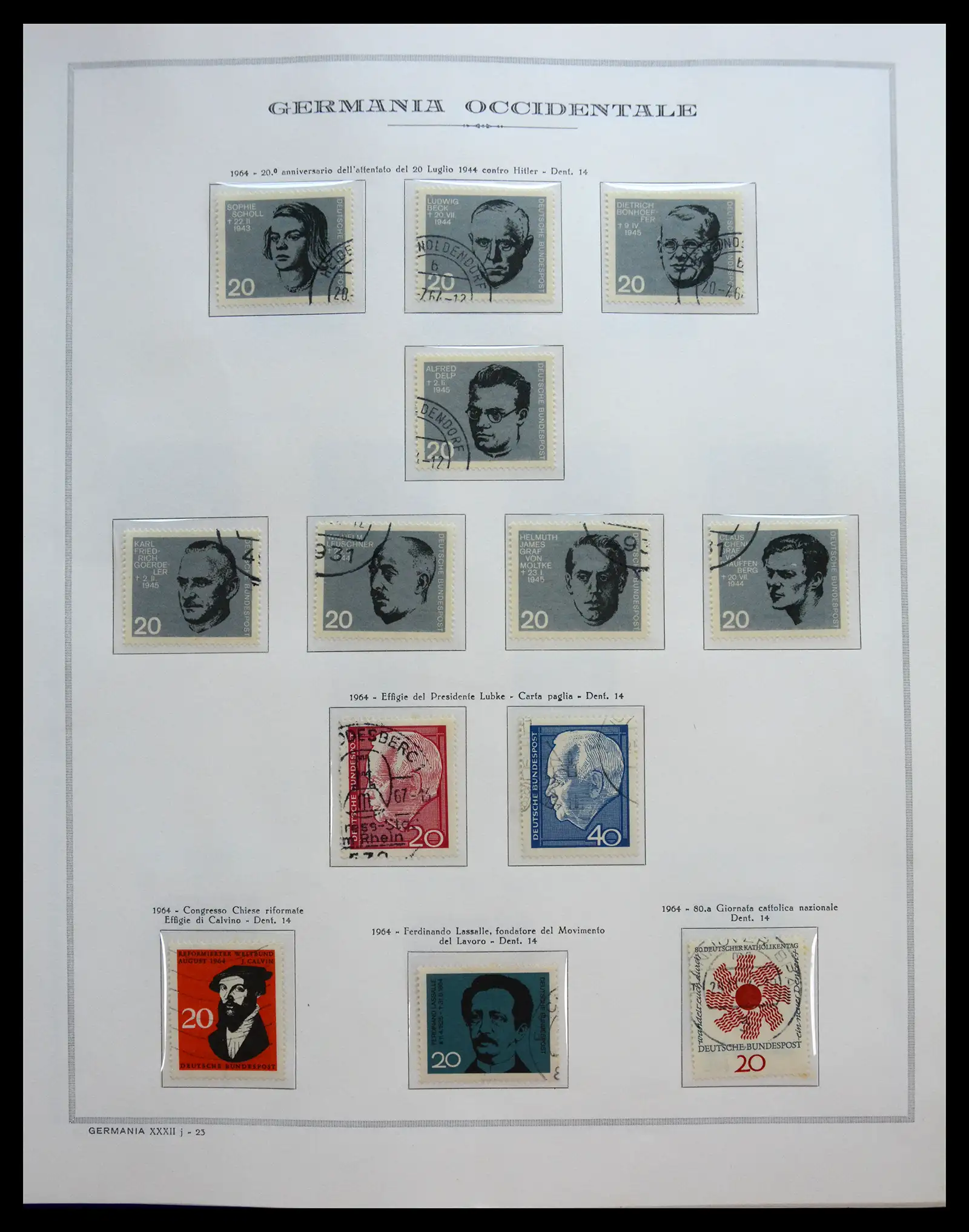 40538 0030 - Stamp collection 40538 Bundespost Germany complete 1949-1990.