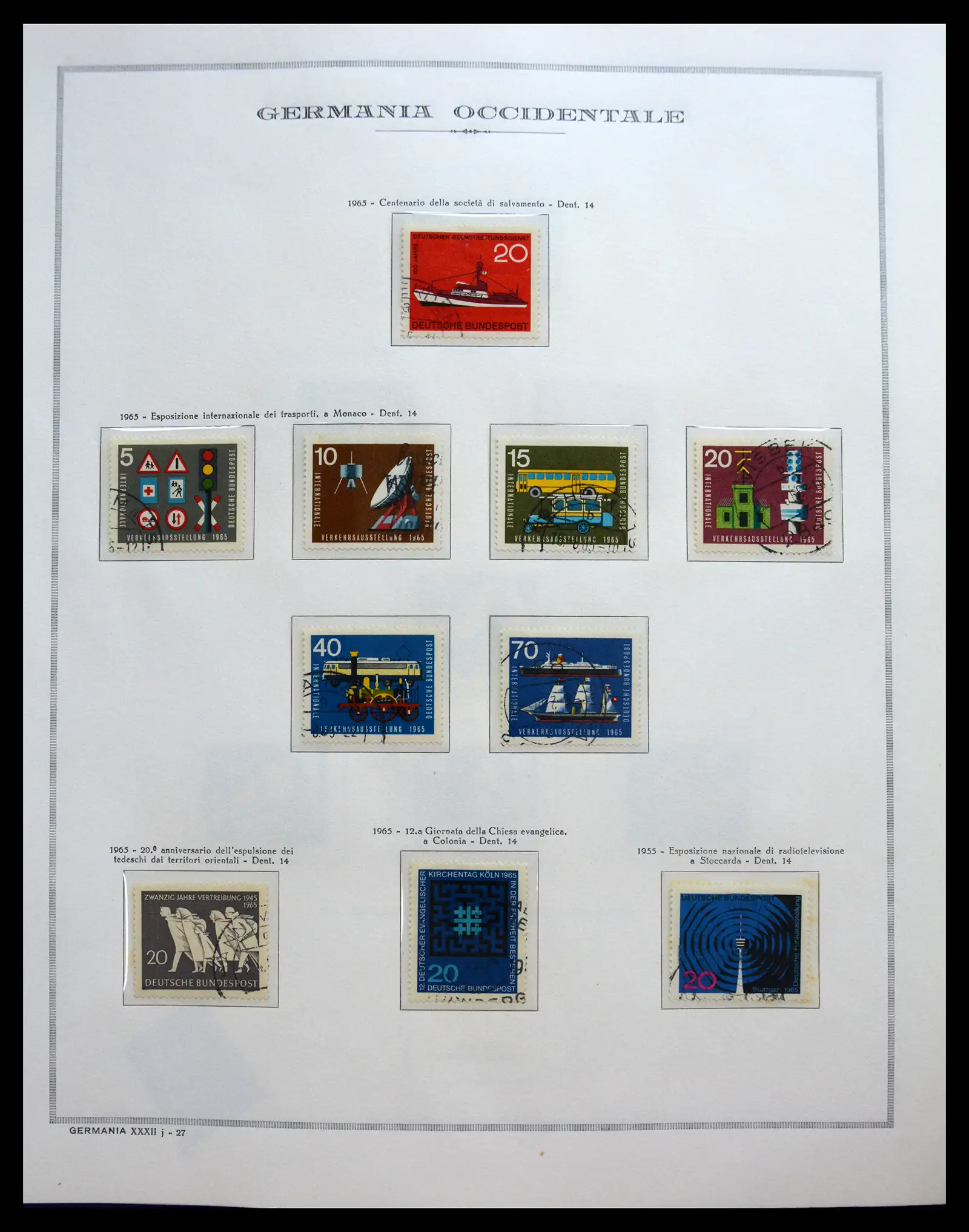 40538 0034 - Stamp collection 40538 Bundespost Germany complete 1949-1990.