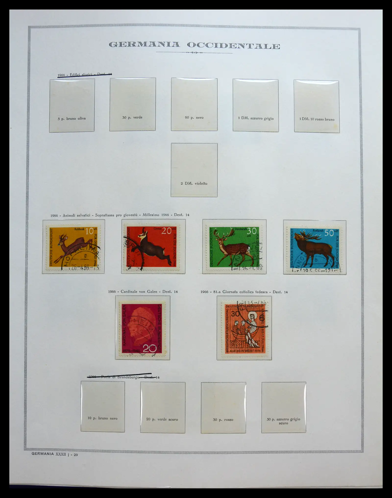 40538 0036 - Stamp collection 40538 Bundespost Germany complete 1949-1990.