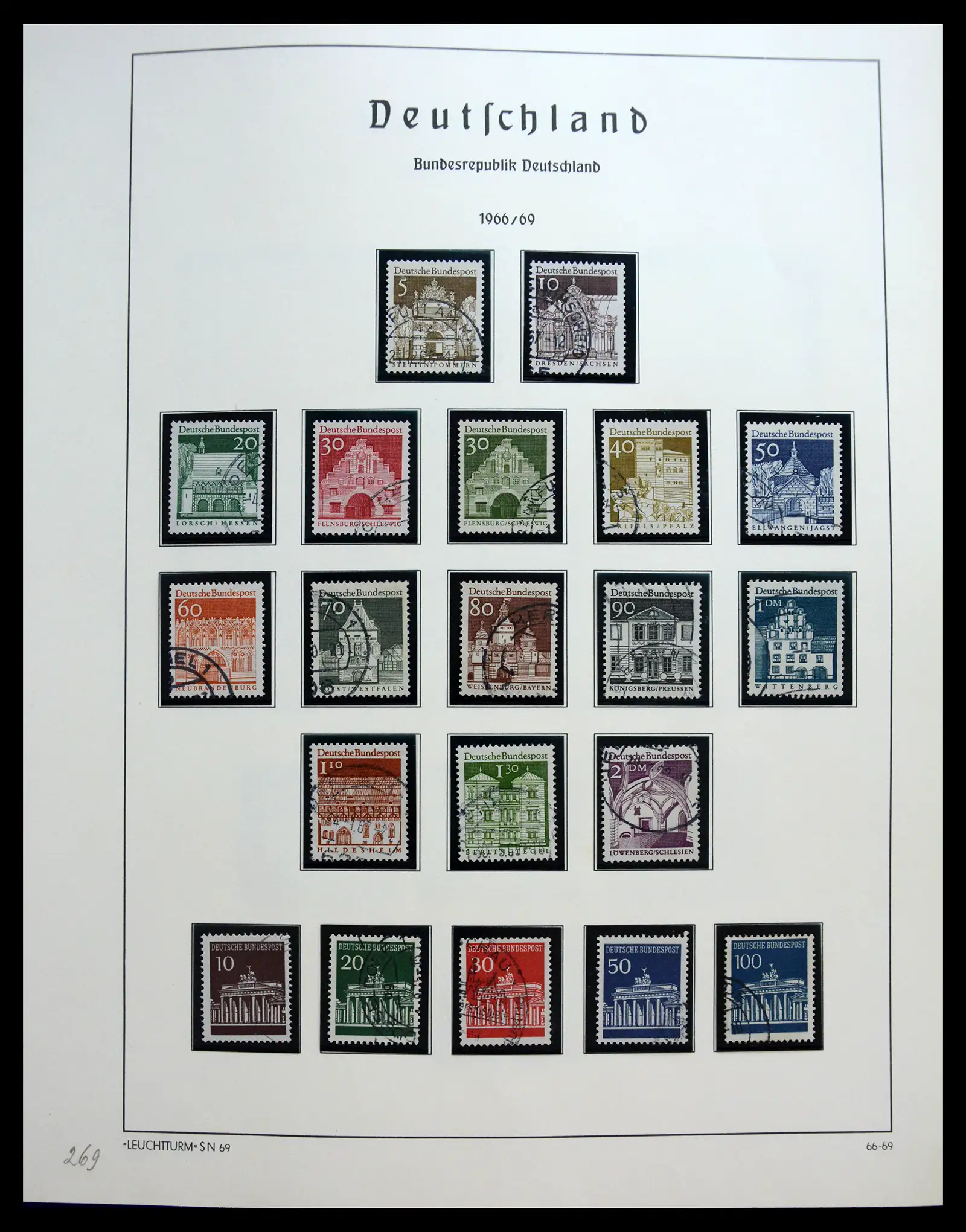 40538 0040 - Stamp collection 40538 Bundespost Germany complete 1949-1990.