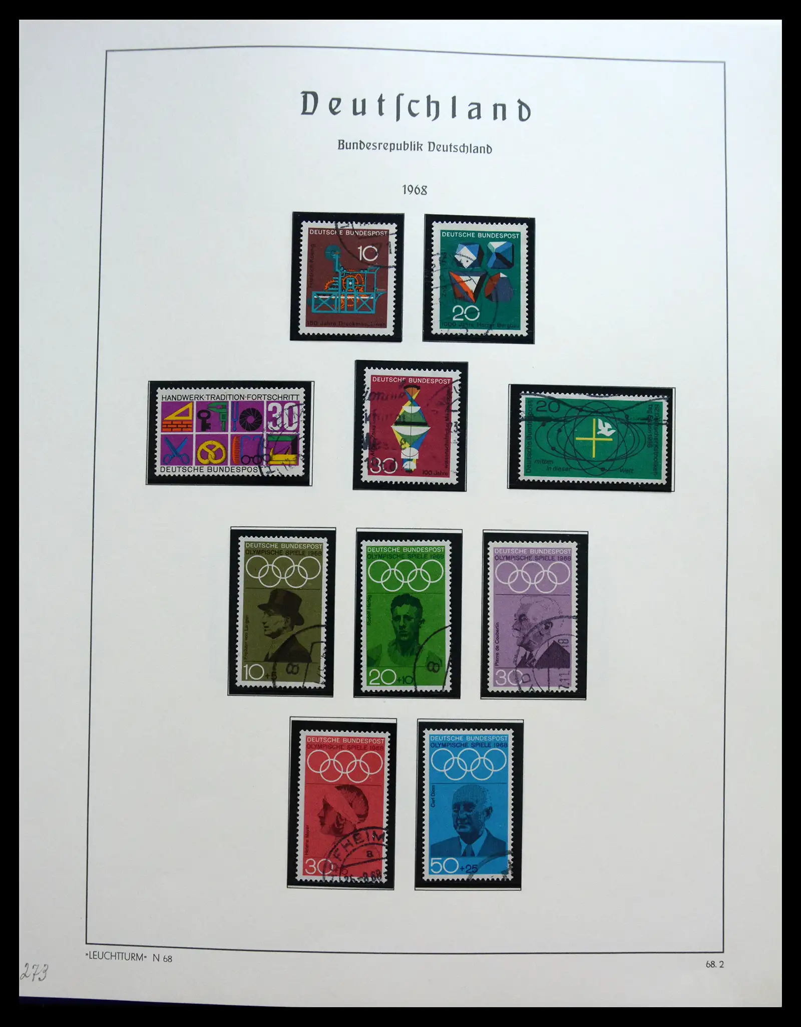 40538 0042 - Stamp collection 40538 Bundespost Germany complete 1949-1990.