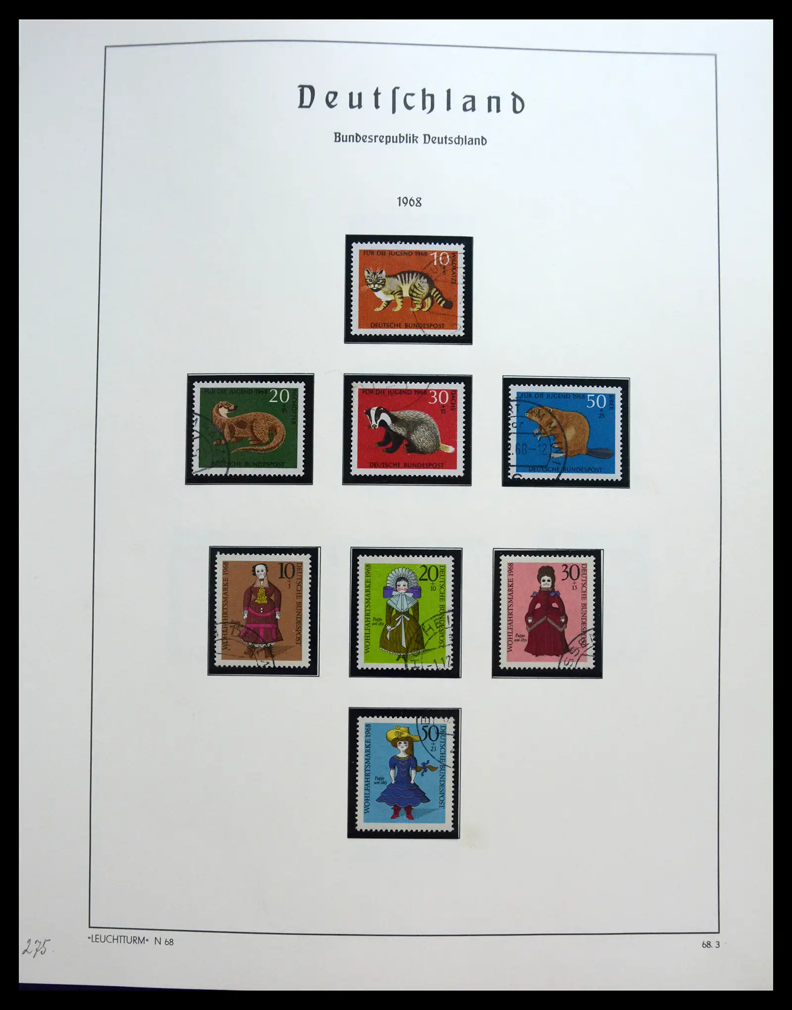 40538 0043 - Stamp collection 40538 Bundespost Germany complete 1949-1990.