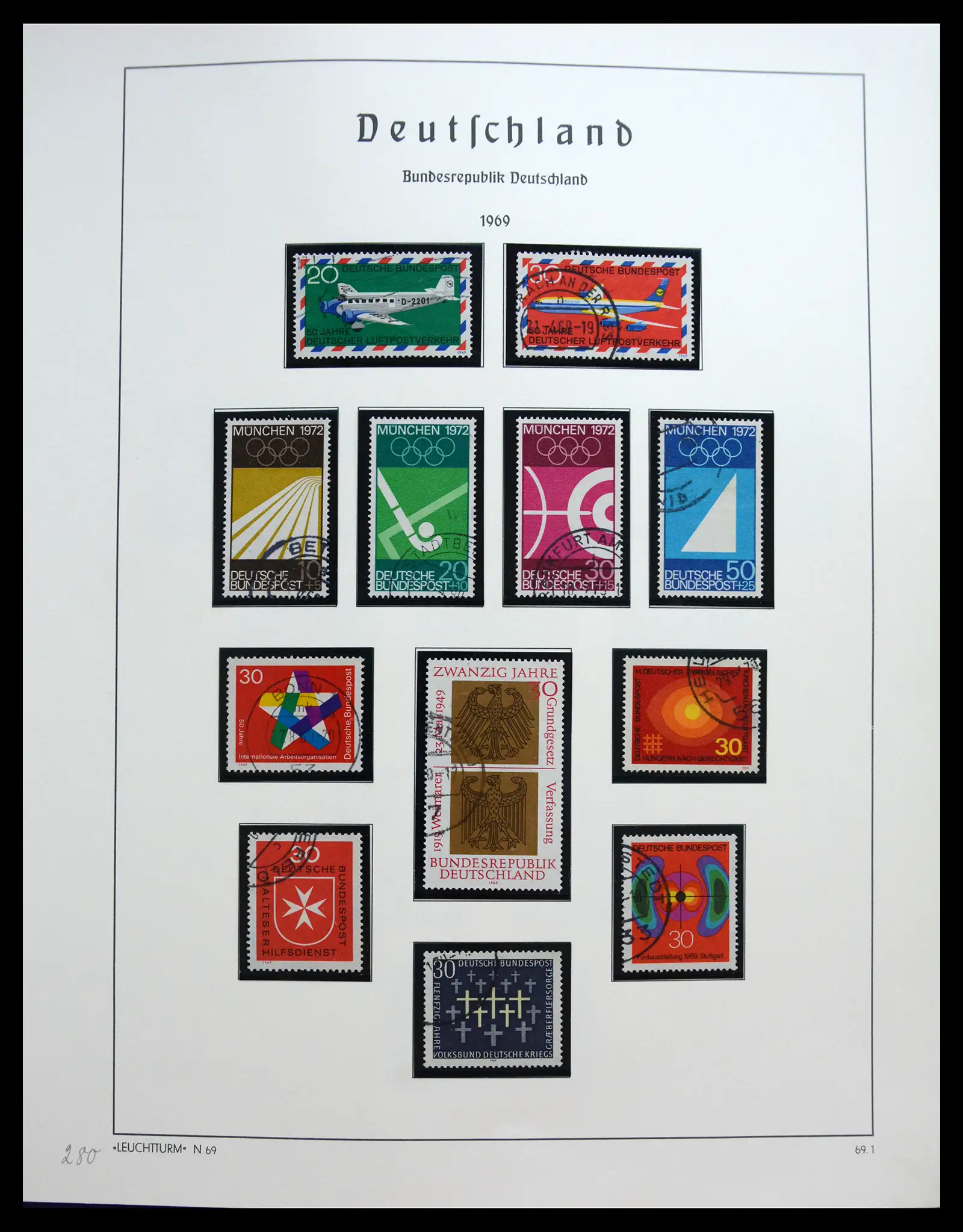 40538 0045 - Stamp collection 40538 Bundespost Germany complete 1949-1990.
