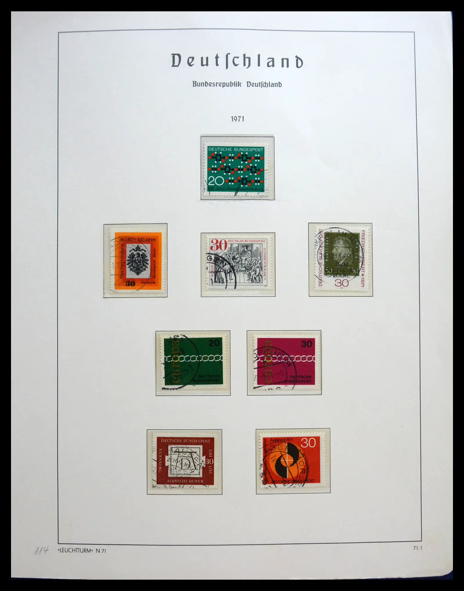 40538 0052 - Stamp collection 40538 Bundespost Germany complete 1949-1990.