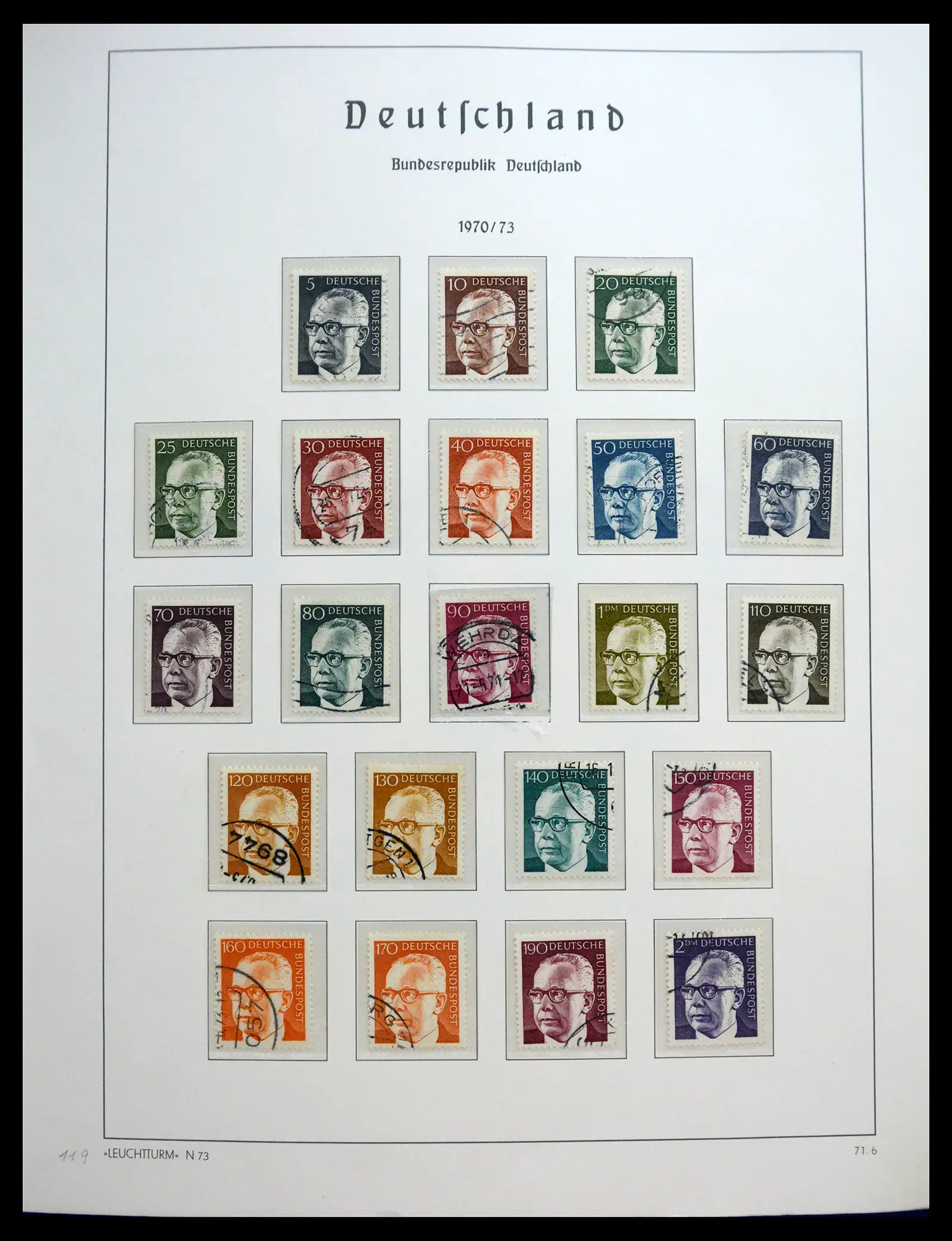 40538 0057 - Stamp collection 40538 Bundespost Germany complete 1949-1990.