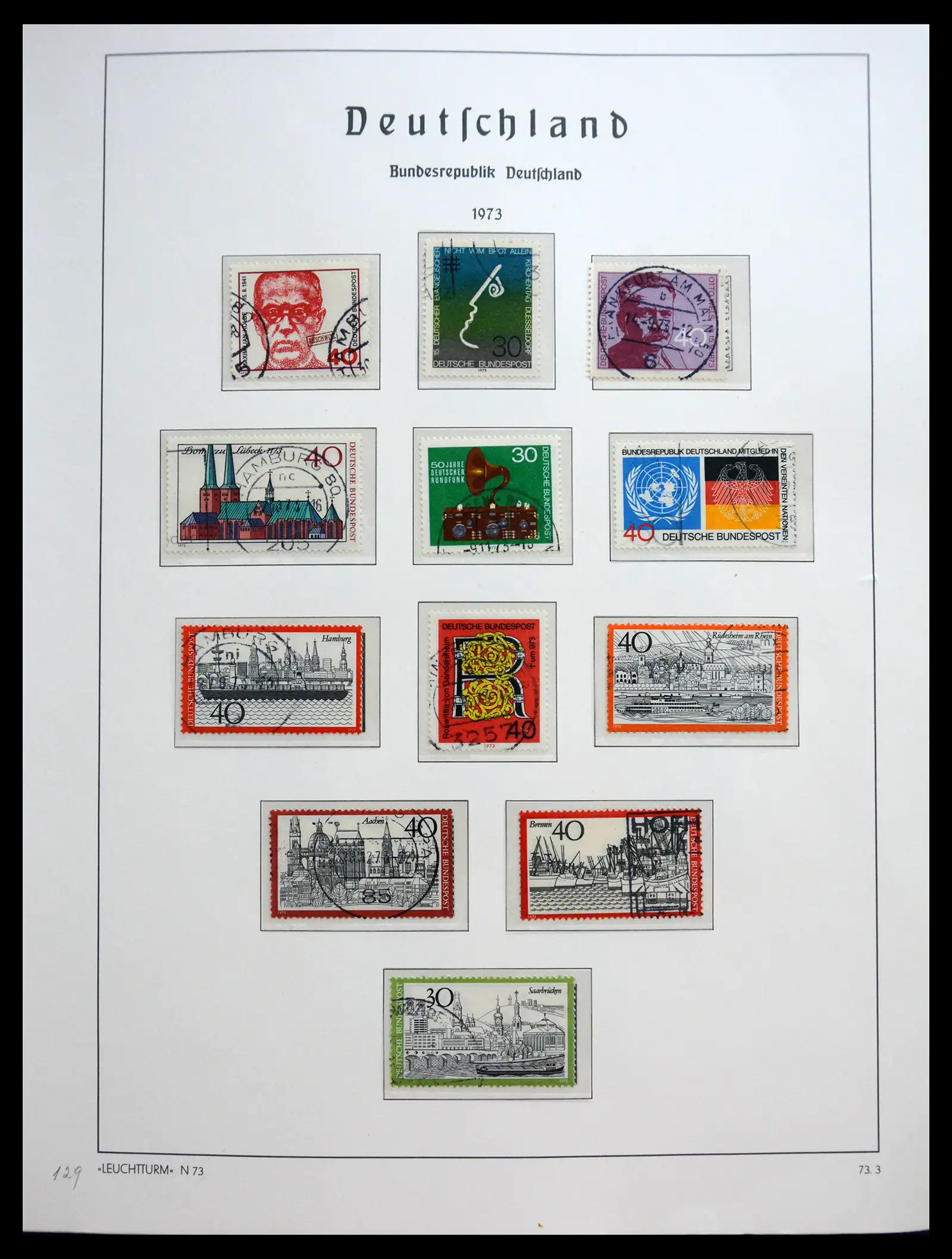 40538 0067 - Stamp collection 40538 Bundespost Germany complete 1949-1990.
