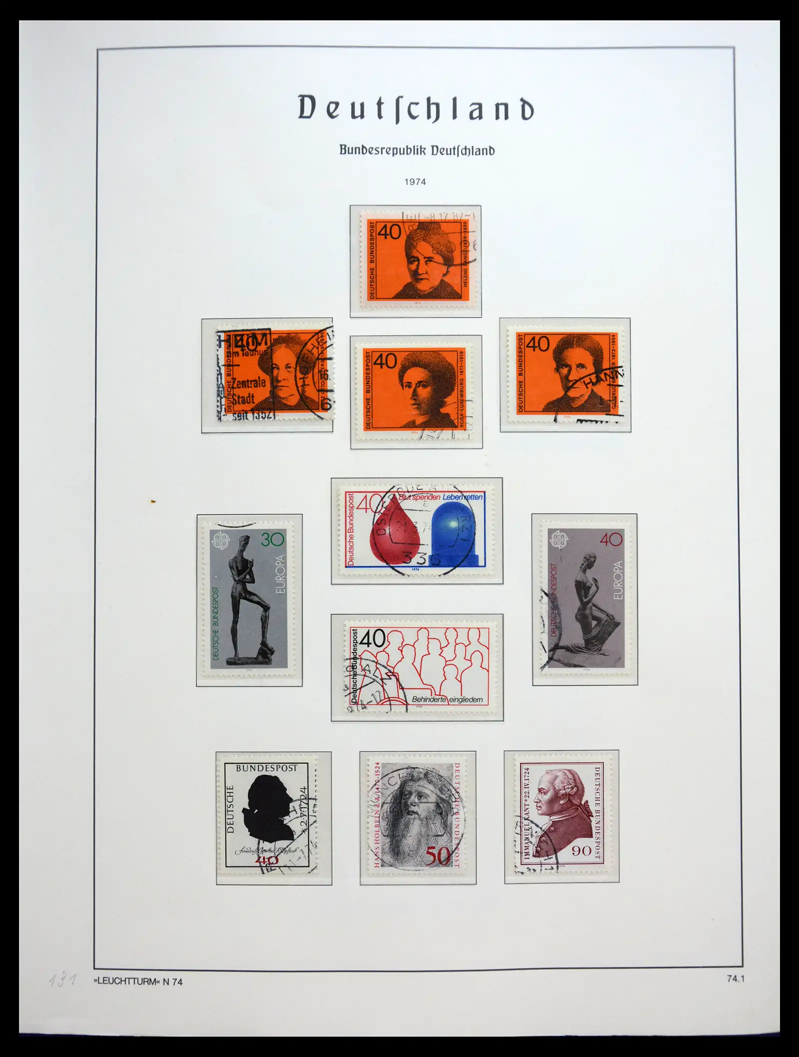 40538 0069 - Stamp collection 40538 Bundespost Germany complete 1949-1990.