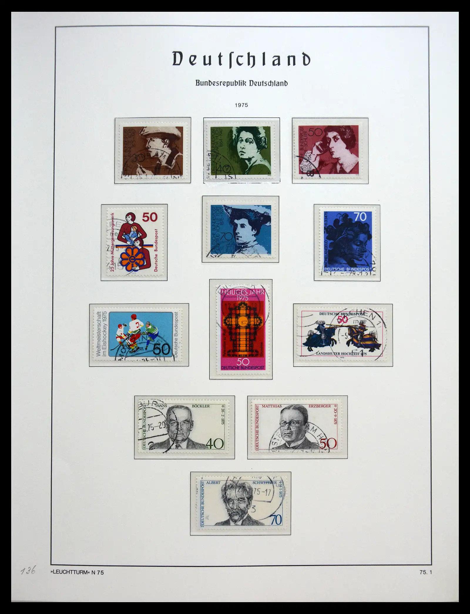 40538 0074 - Stamp collection 40538 Bundespost Germany complete 1949-1990.