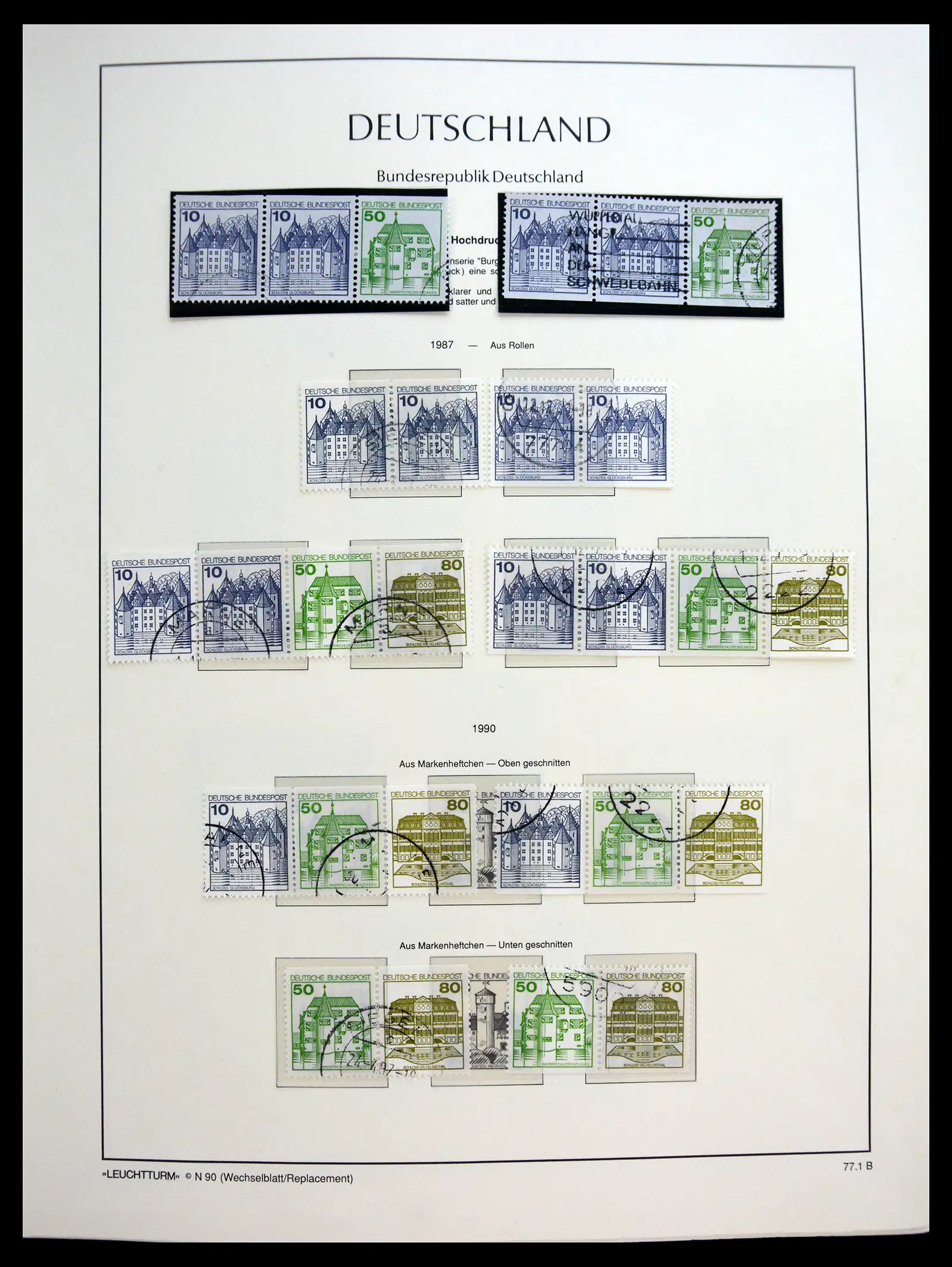 40538 0087 - Stamp collection 40538 Bundespost Germany complete 1949-1990.