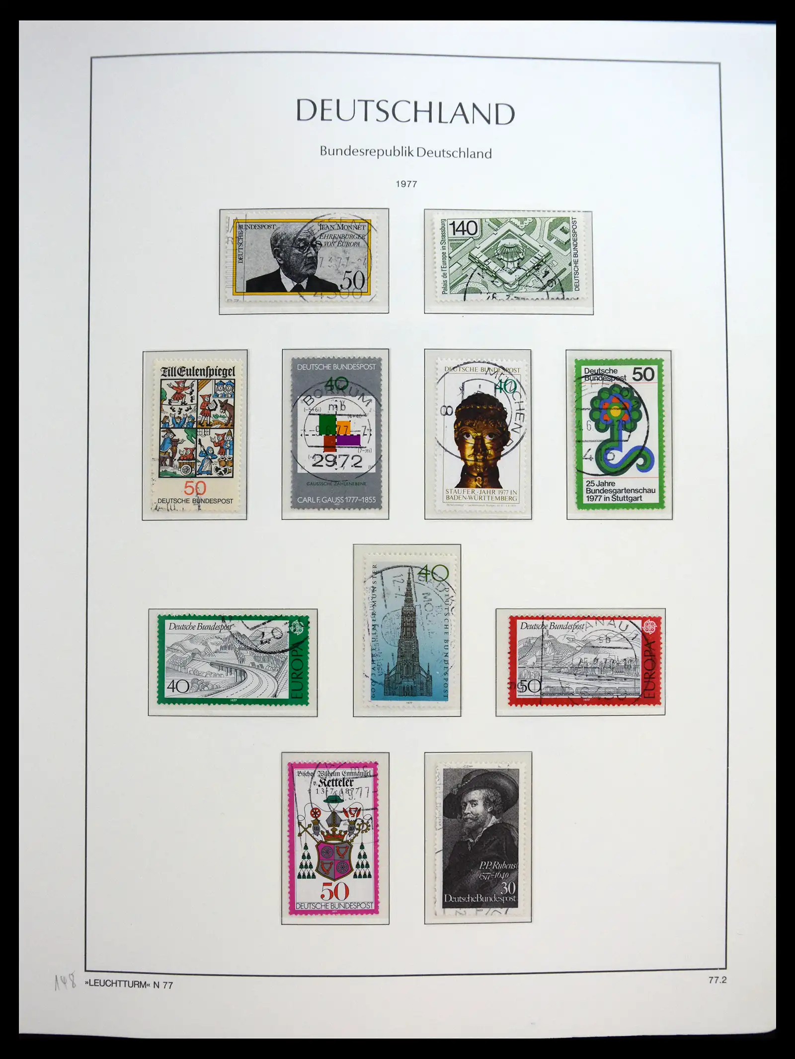 40538 0088 - Stamp collection 40538 Bundespost Germany complete 1949-1990.