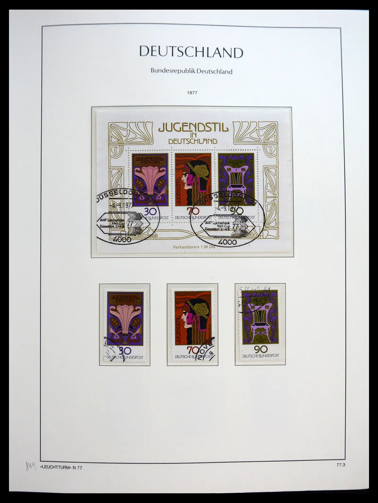 40538 0089 - Stamp collection 40538 Bundespost Germany complete 1949-1990.