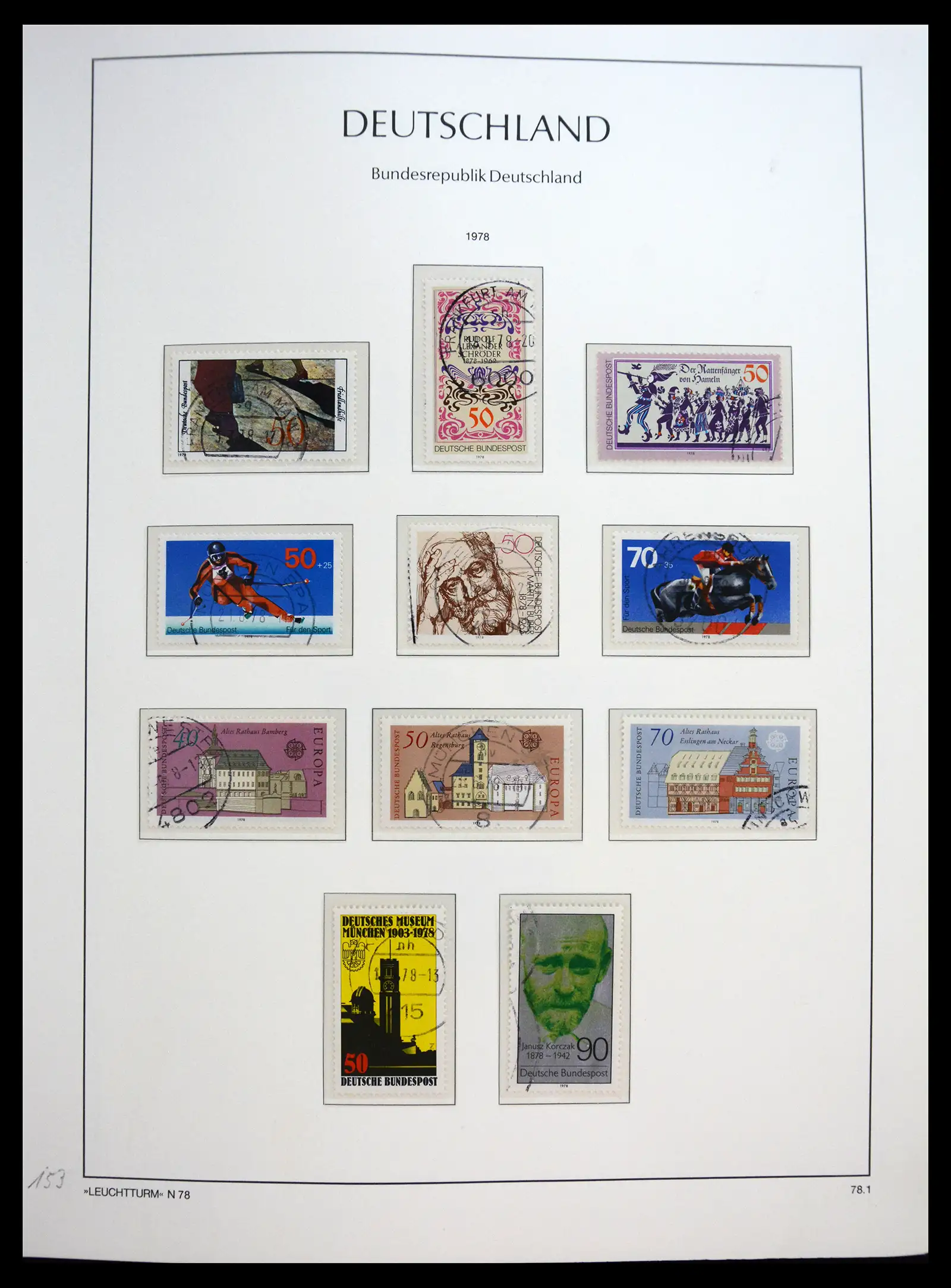 40538 0093 - Stamp collection 40538 Bundespost Germany complete 1949-1990.