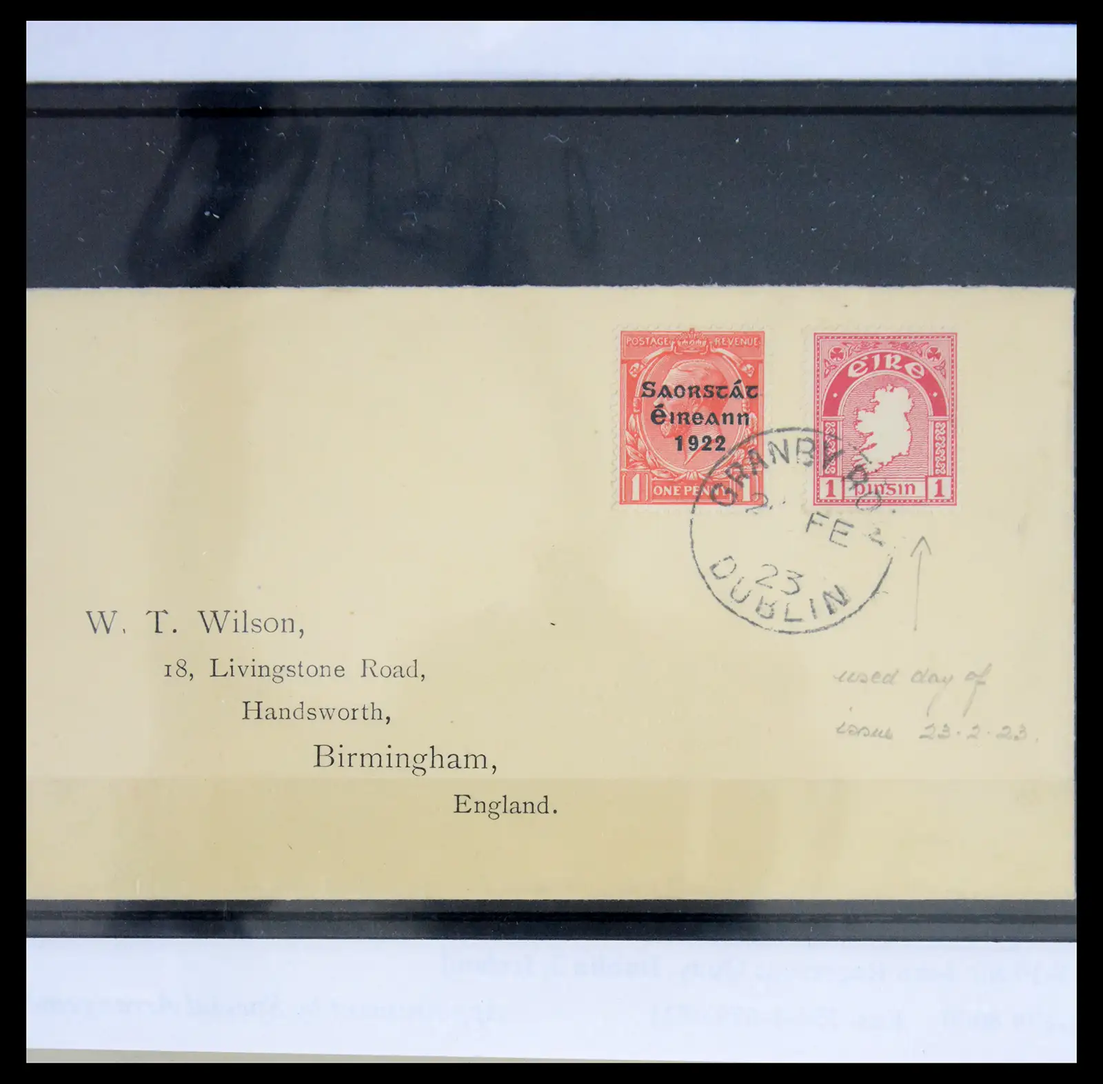 40540 0009 - Postzegelverzameling 40540 Ierland 1922-1935.
