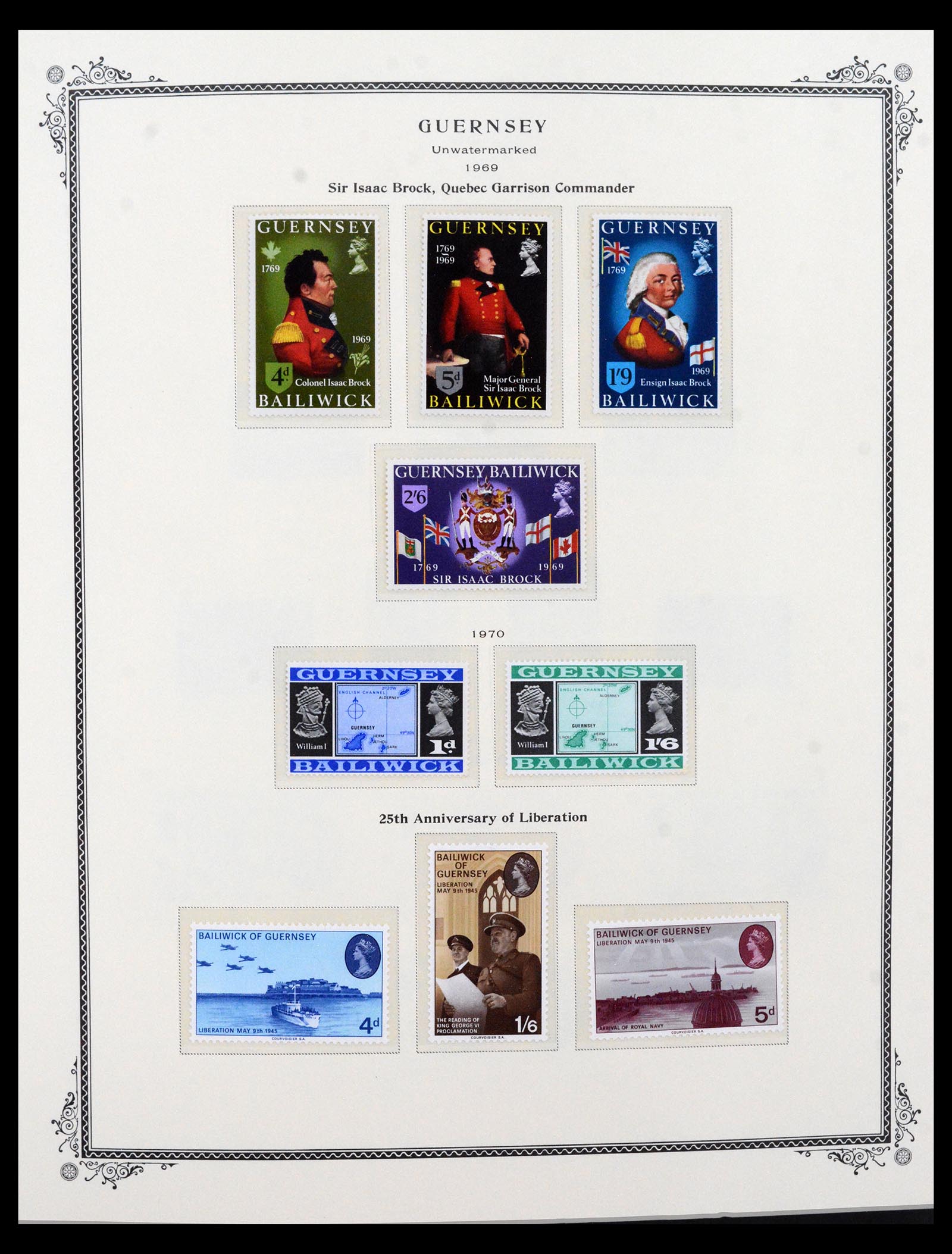 40541 0003 - Postzegel verzameling 40541 Guernsey en Jersey 1969-2008.