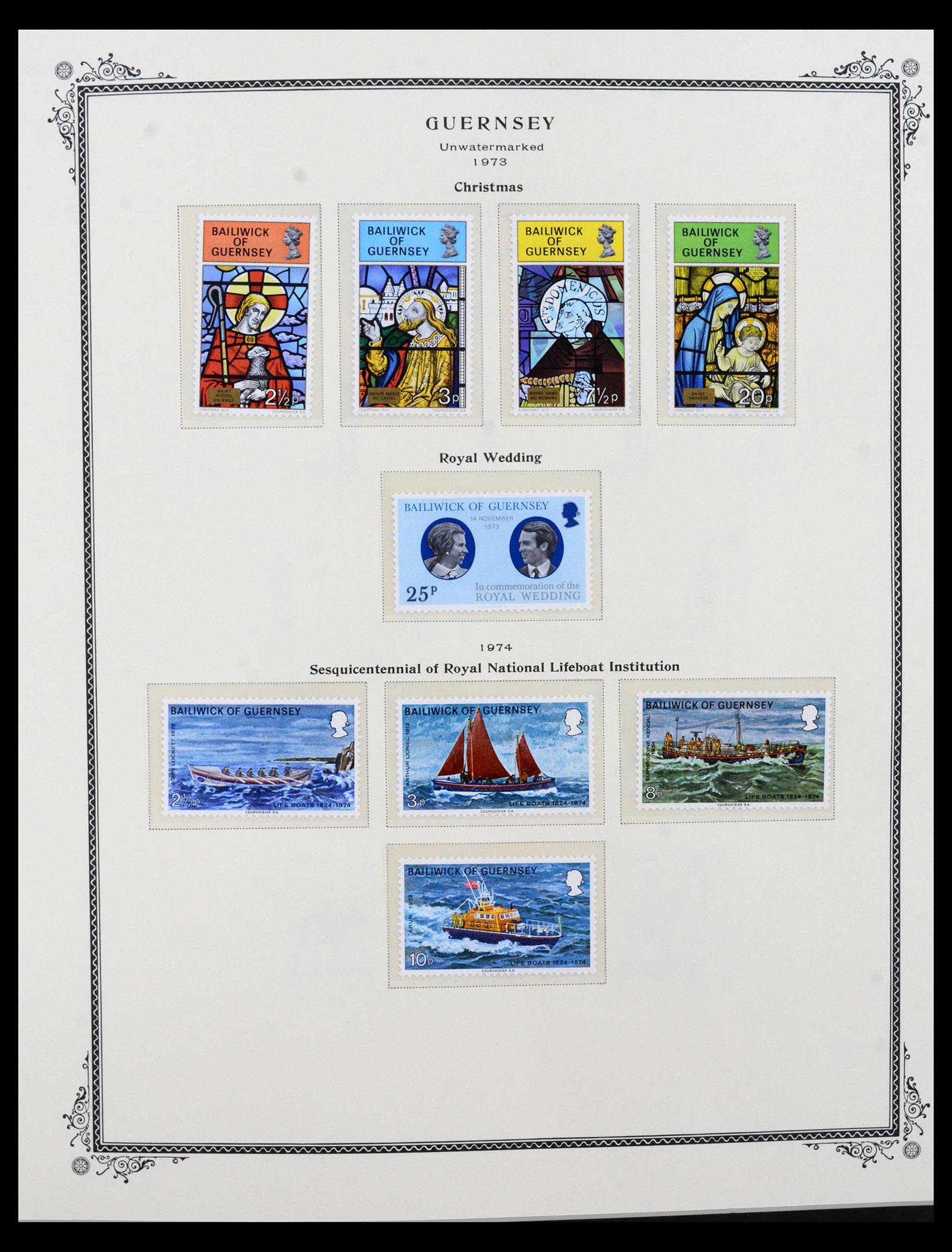 40541 0008 - Postzegel verzameling 40541 Guernsey en Jersey 1969-2008.