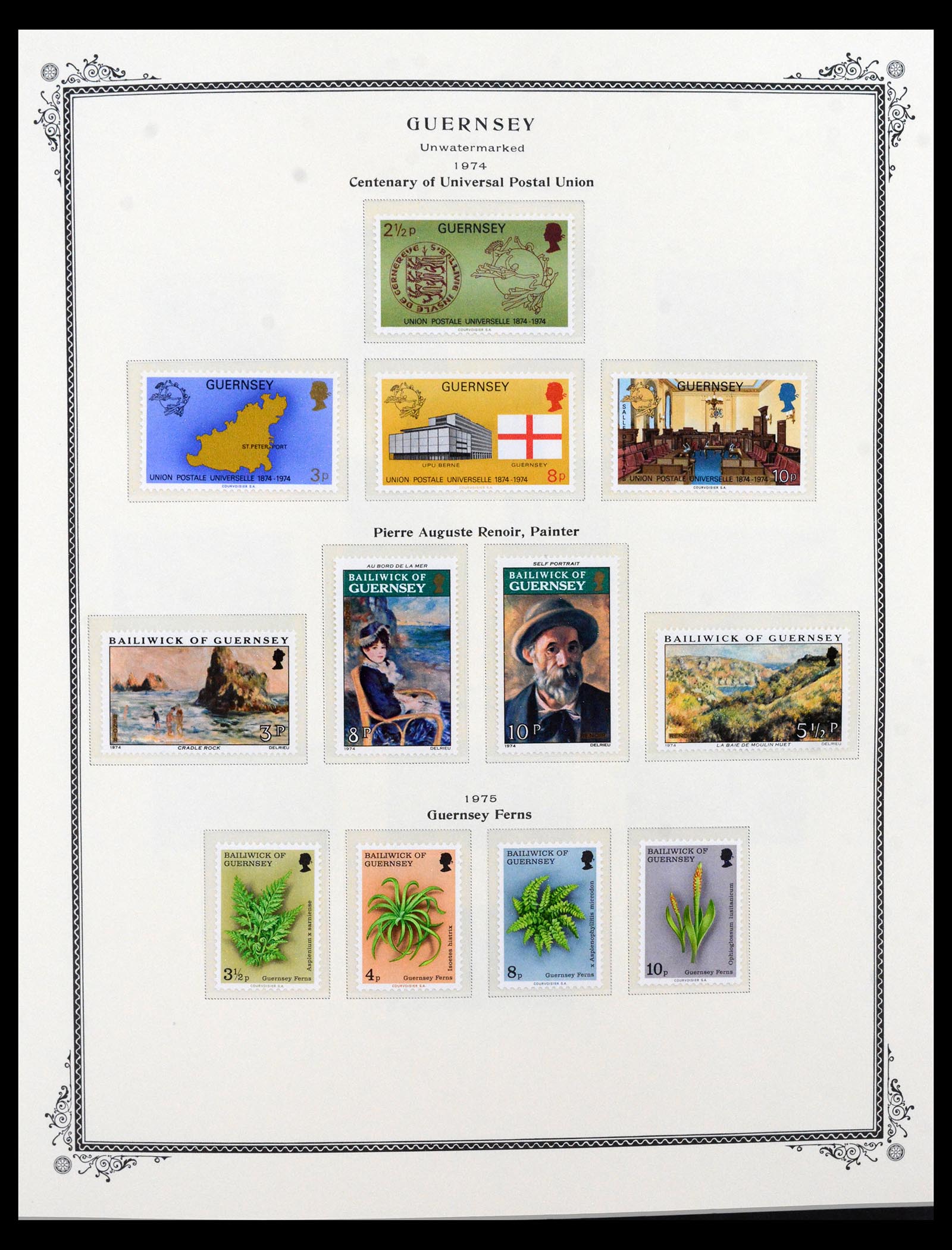 40541 0010 - Postzegel verzameling 40541 Guernsey en Jersey 1969-2008.
