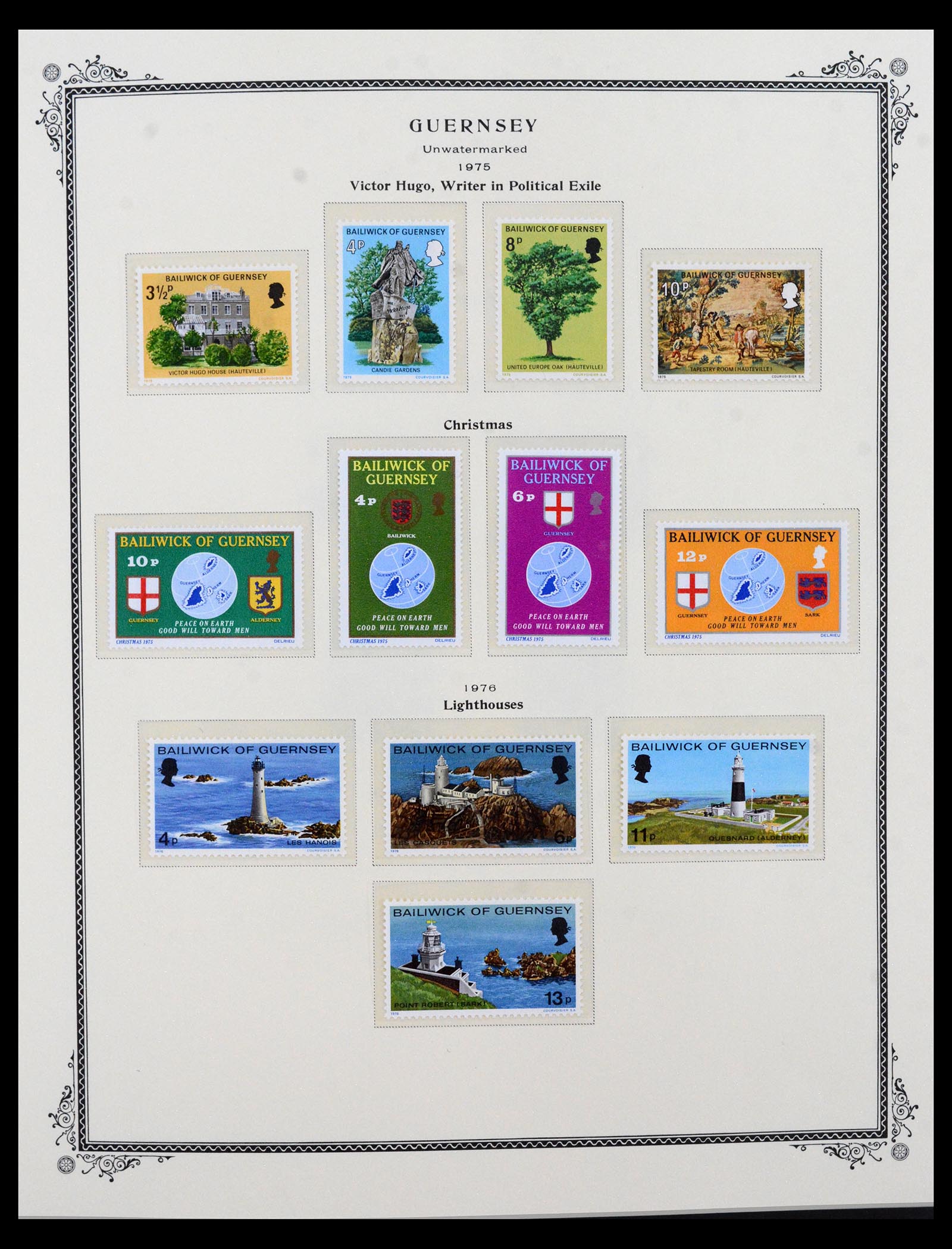 40541 0011 - Postzegel verzameling 40541 Guernsey en Jersey 1969-2008.