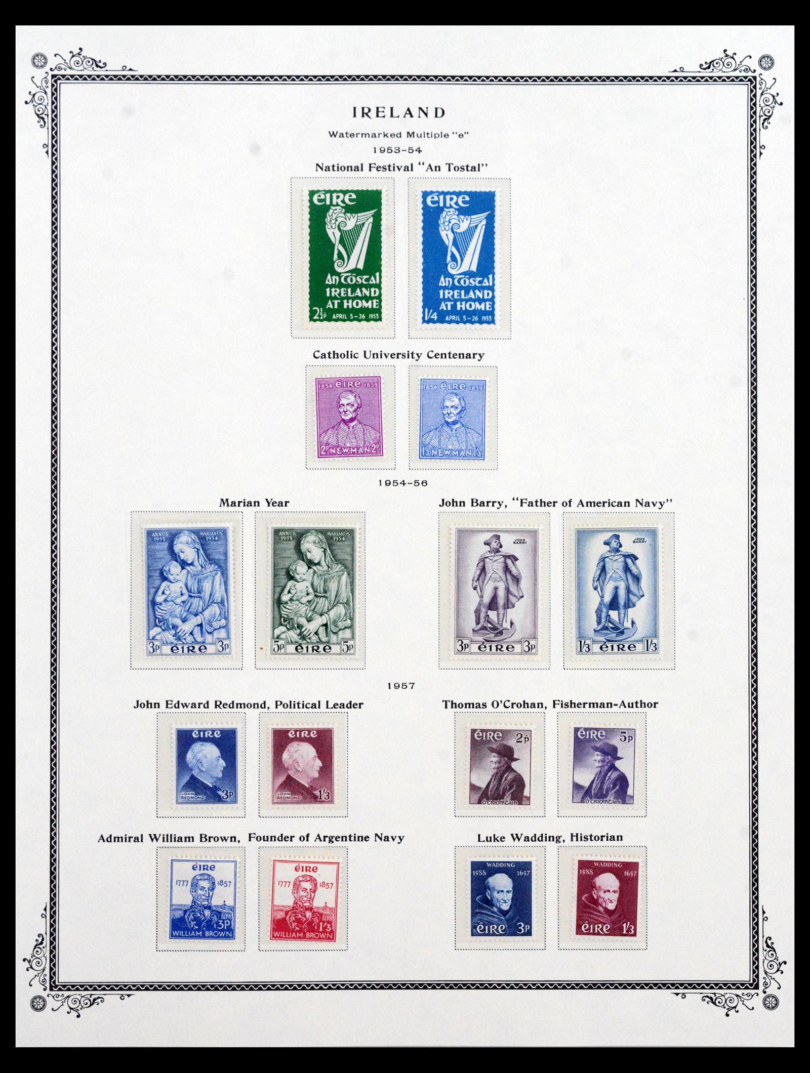 40542 0001 - Postzegel verzameling 40542 Ierland compleet 1953-2008.
