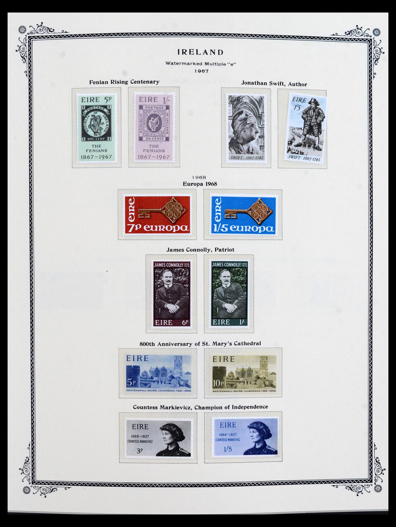 40542 0008 - Postzegel verzameling 40542 Ierland compleet 1953-2008.