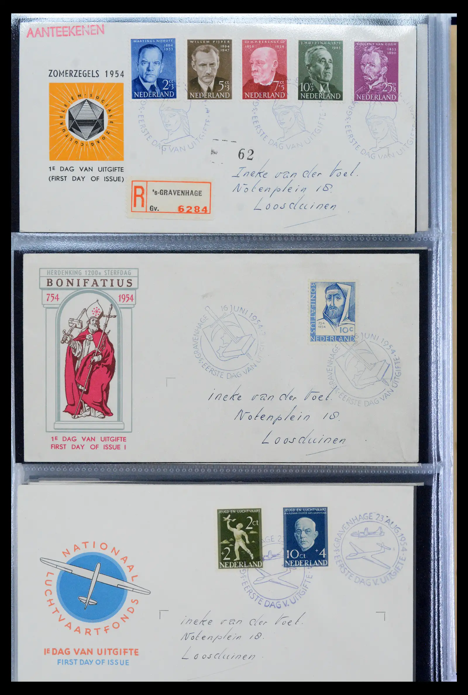 40547 0006 - Postzegel verzameling 40547 Nederland en gebieden FDC's 1948-1965.