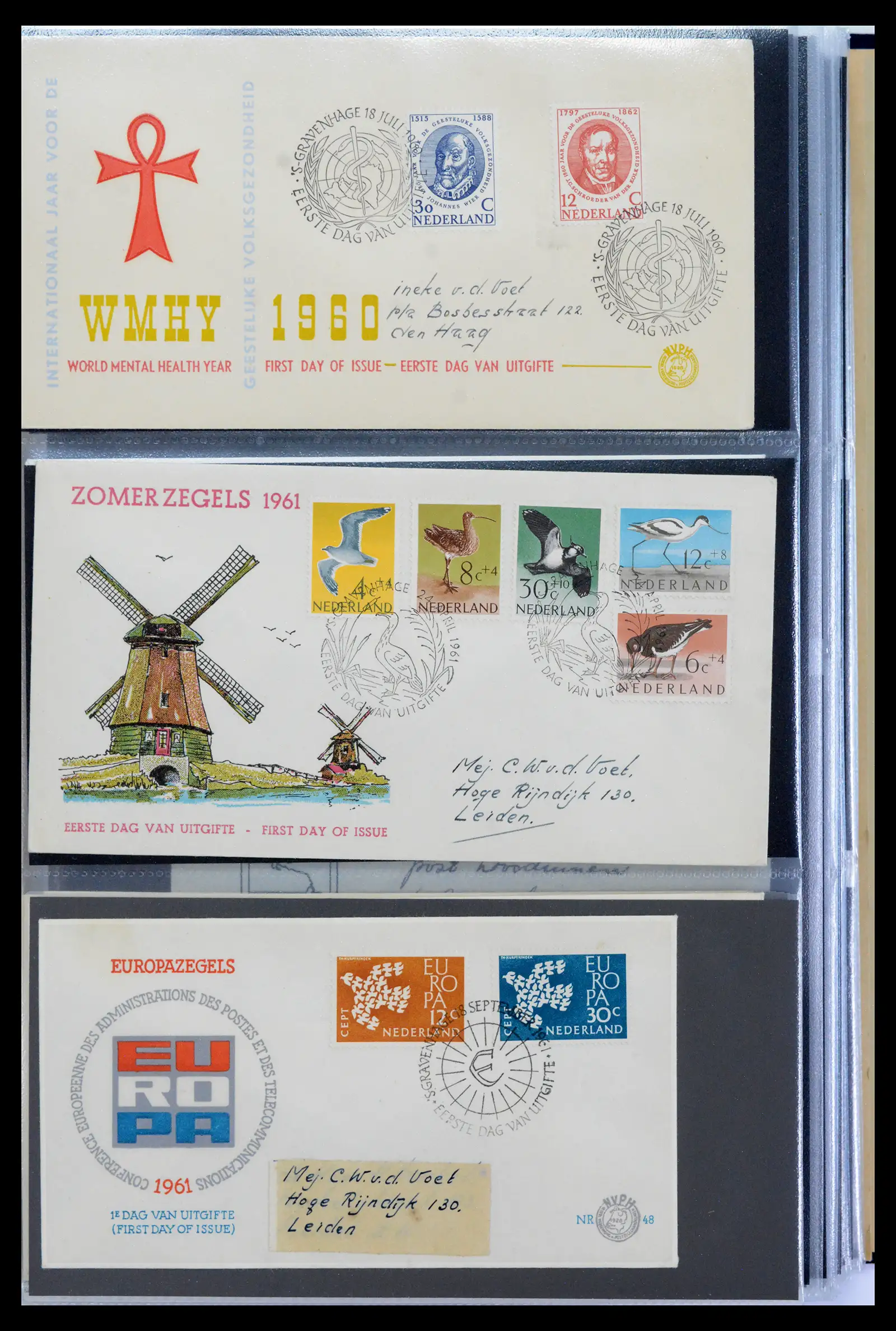 40547 0016 - Postzegel verzameling 40547 Nederland en gebieden FDC's 1948-1965.