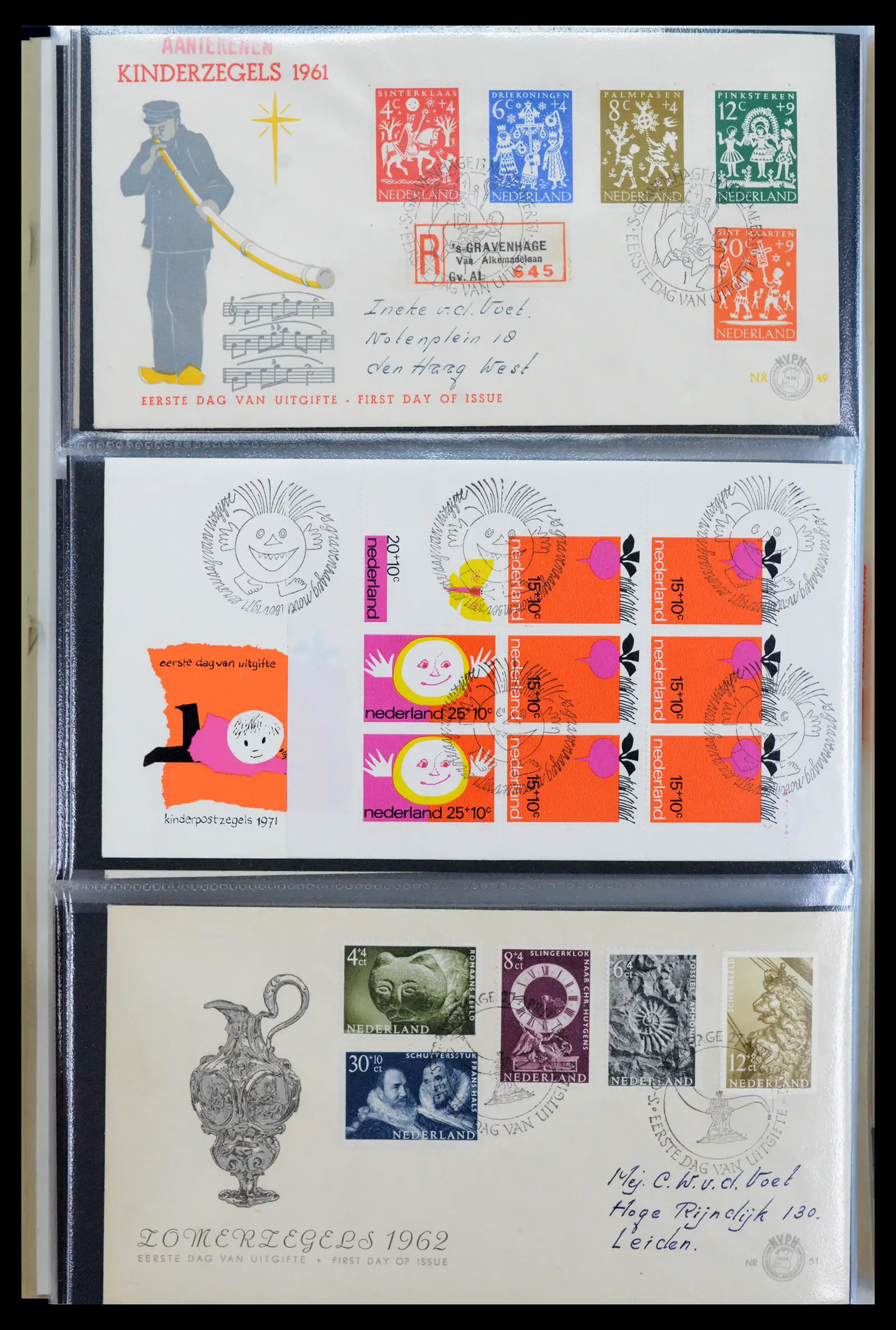 40547 0017 - Postzegel verzameling 40547 Nederland en gebieden FDC's 1948-1965.