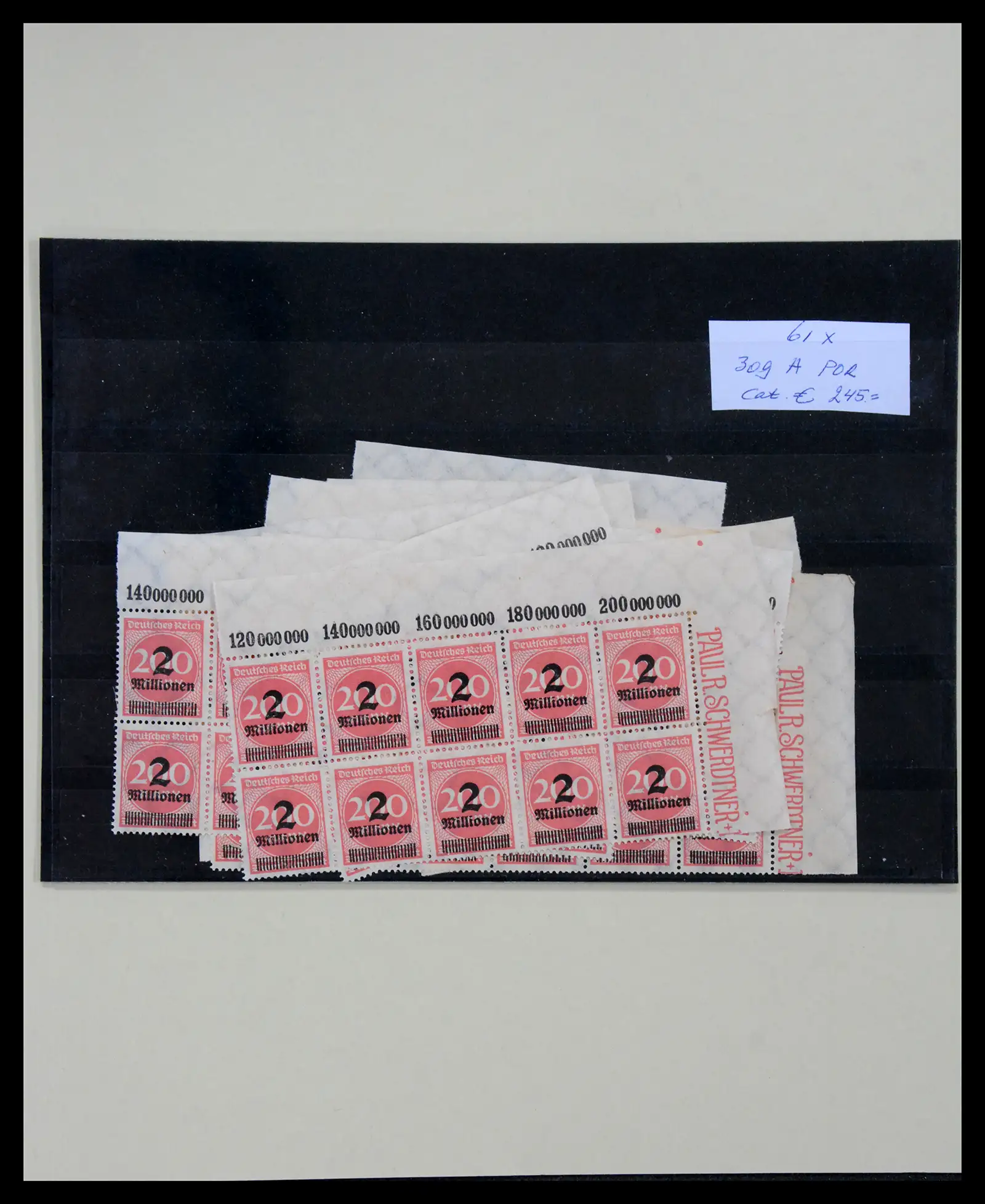 40556 0001 - Stamp collection 40556 German Reich infla.