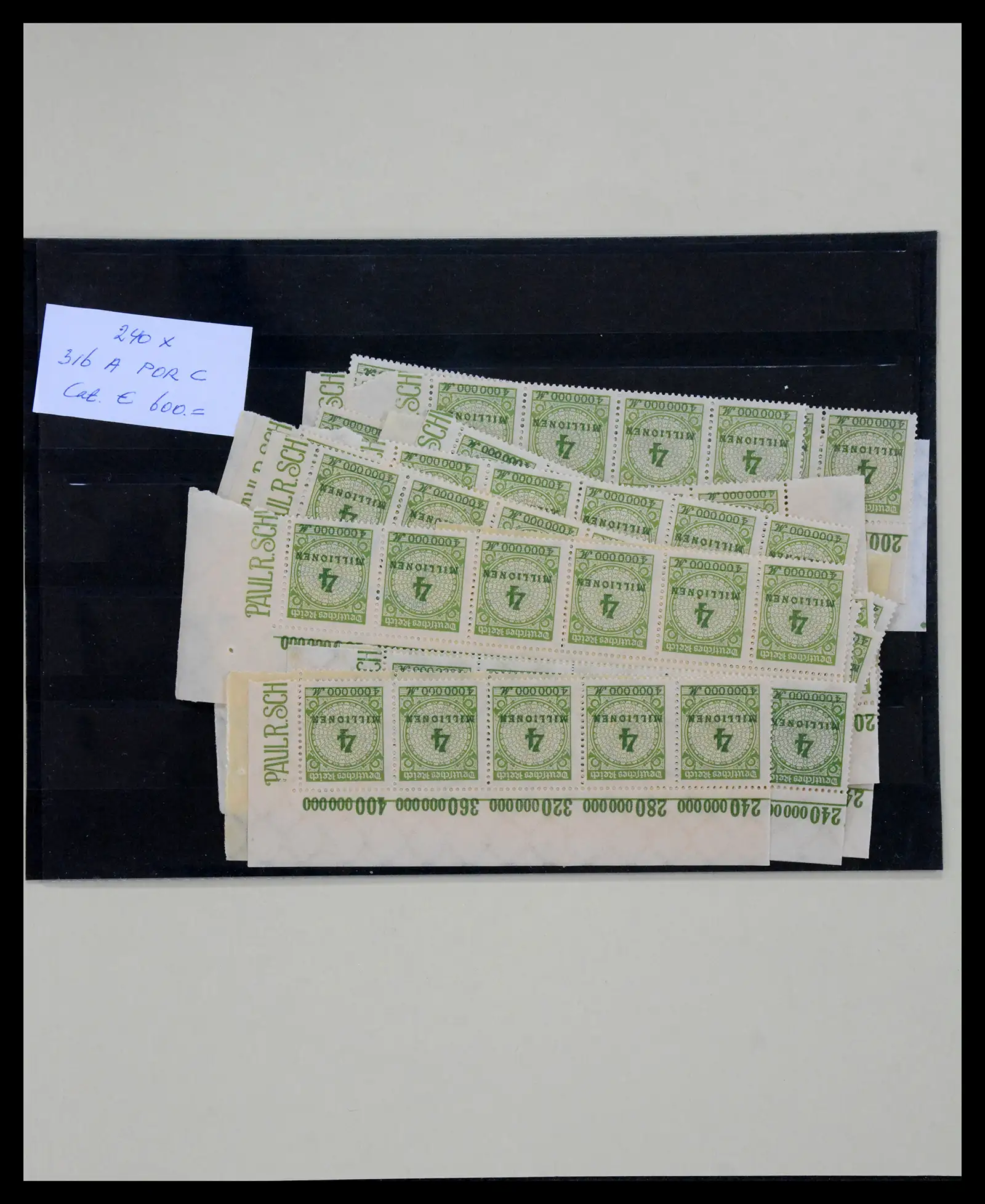 40556 0010 - Stamp collection 40556 German Reich infla.
