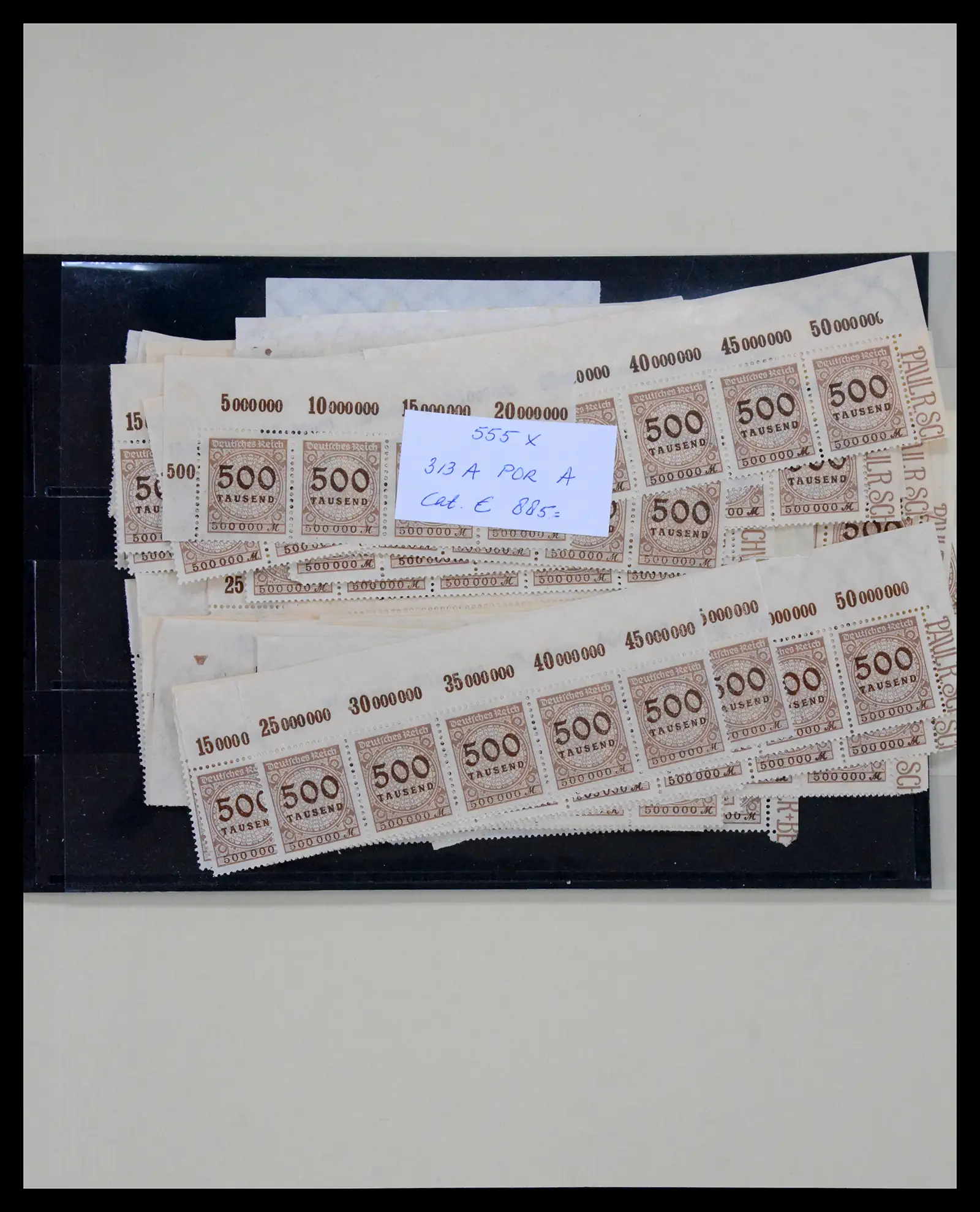 40556 0025 - Postzegelverzameling 40556 Duitse Rijk infla.