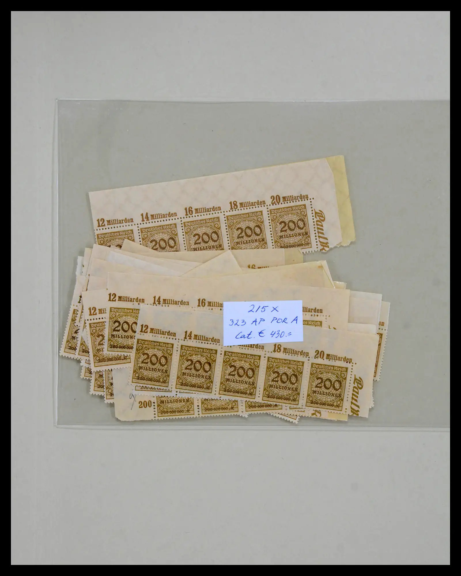 40556 0030 - Postzegelverzameling 40556 Duitse Rijk infla.