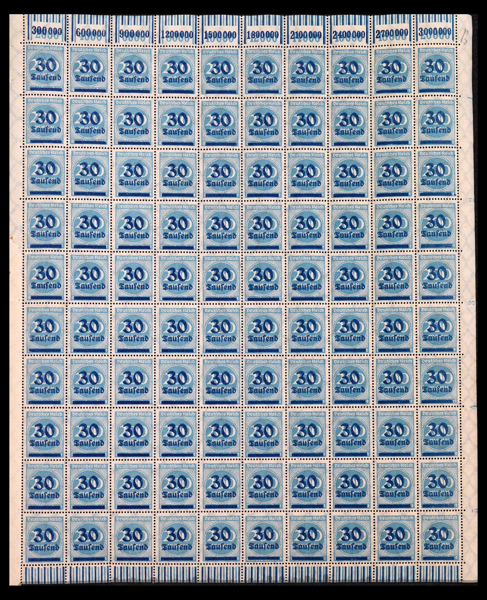 40557 0001 - Postzegel verzameling 40557 Duitse Rijk complete inflavellen.