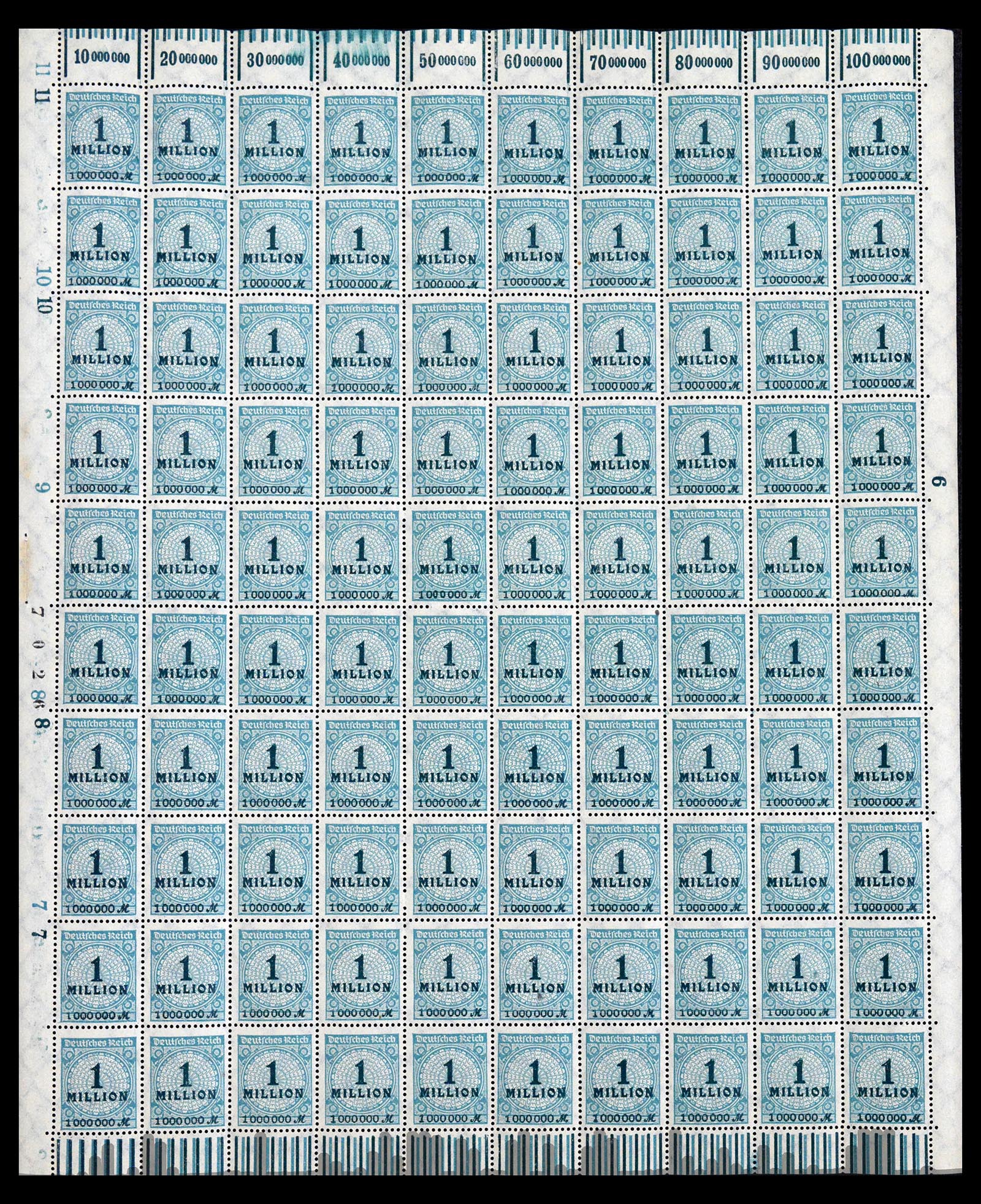 40557 0009 - Postzegel verzameling 40557 Duitse Rijk complete inflavellen.