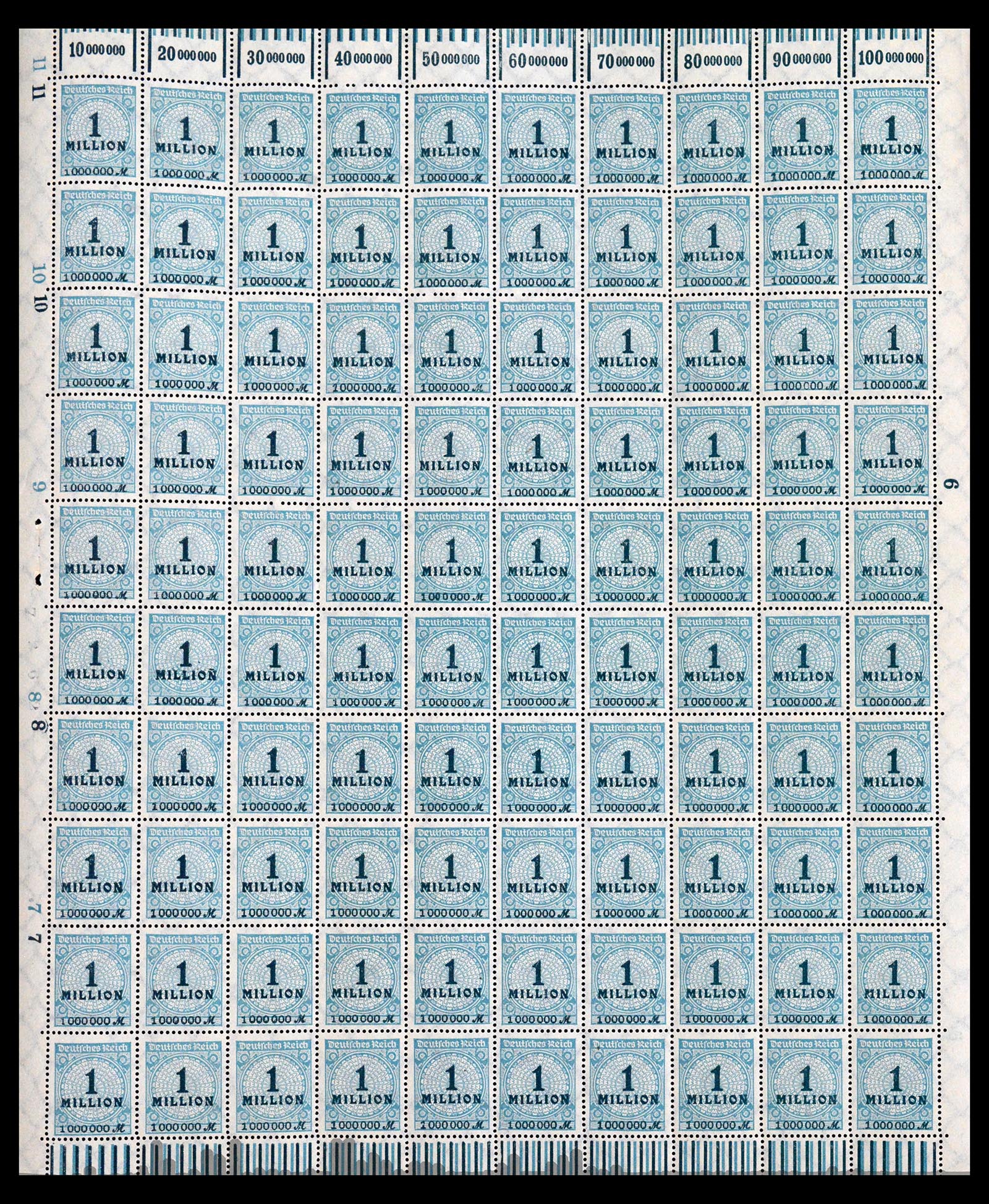 40557 0011 - Postzegel verzameling 40557 Duitse Rijk complete inflavellen.