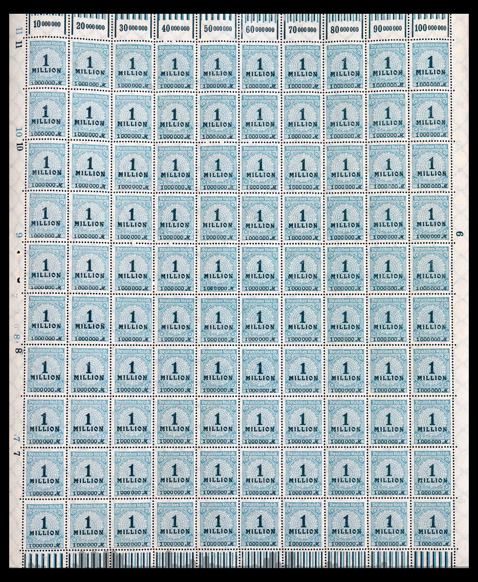 40557 0012 - Postzegel verzameling 40557 Duitse Rijk complete inflavellen.