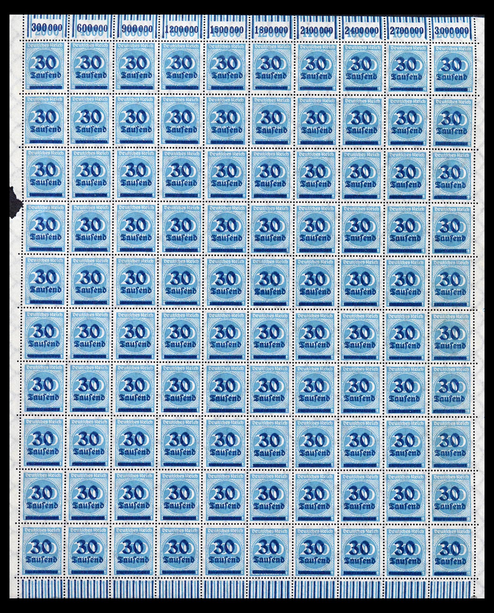 40557 0017 - Postzegel verzameling 40557 Duitse Rijk complete inflavellen.