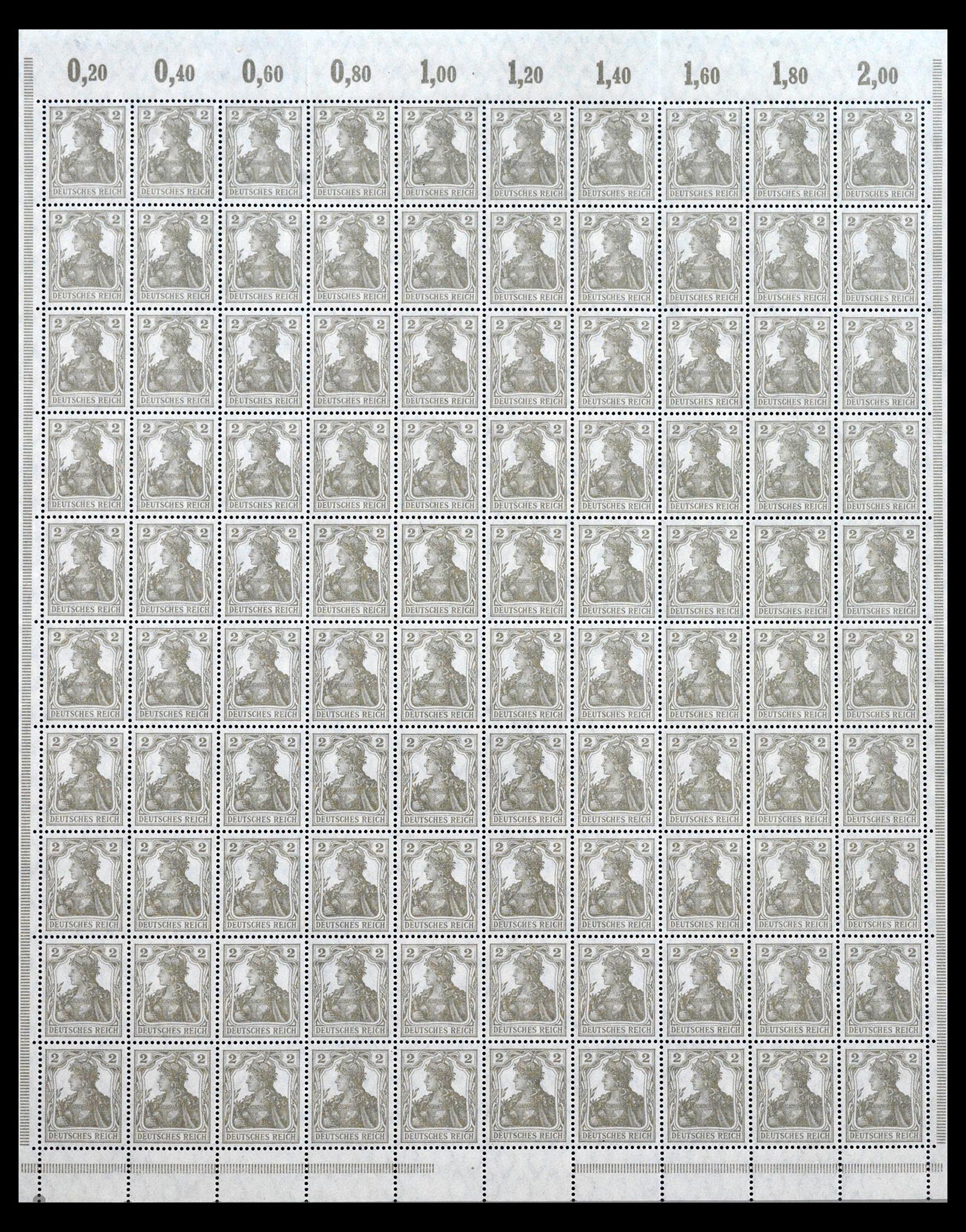 40557 0020 - Postzegel verzameling 40557 Duitse Rijk complete inflavellen.