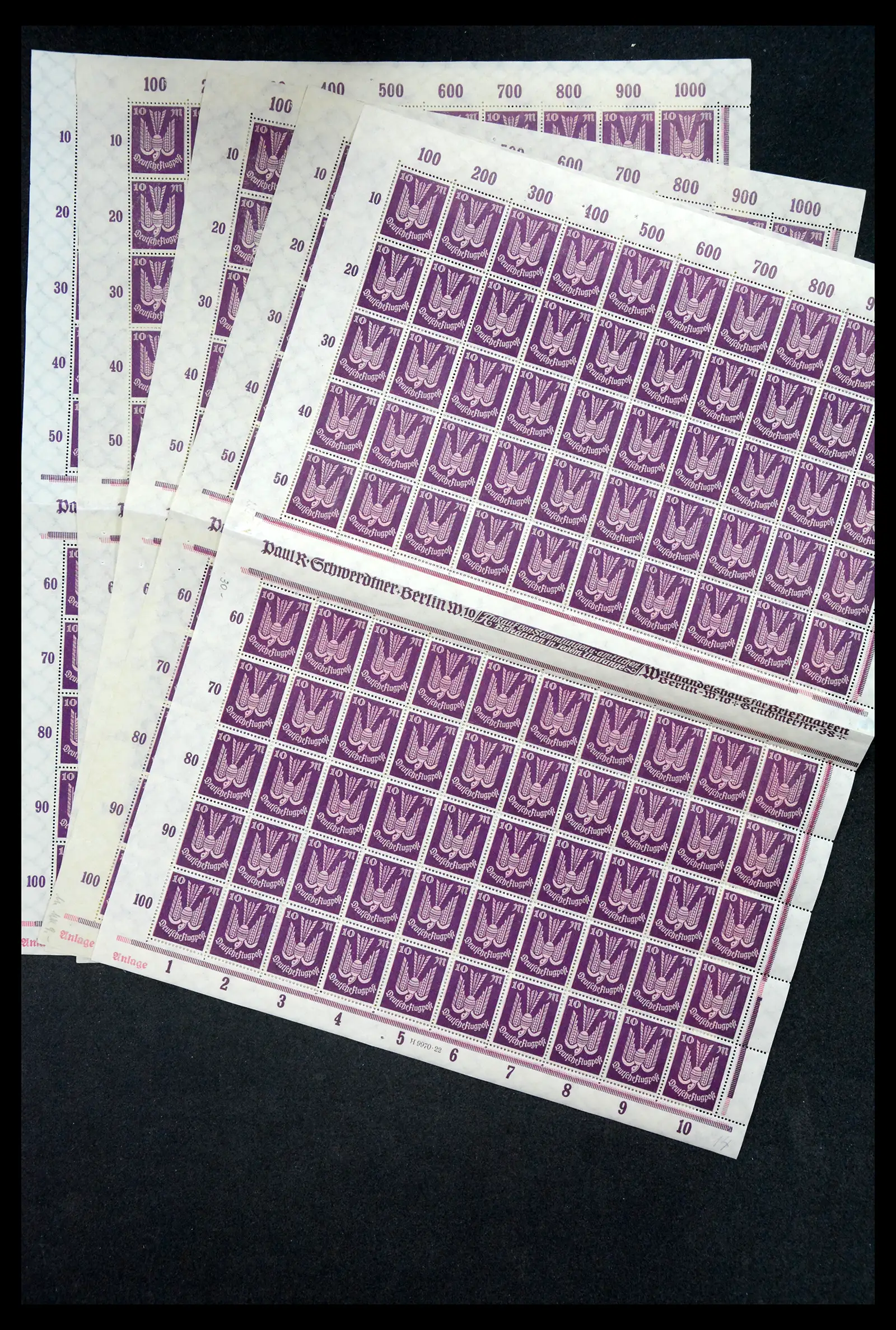 40560 0001 - Stamp collection 40560 German Reich complete inflasheets.
