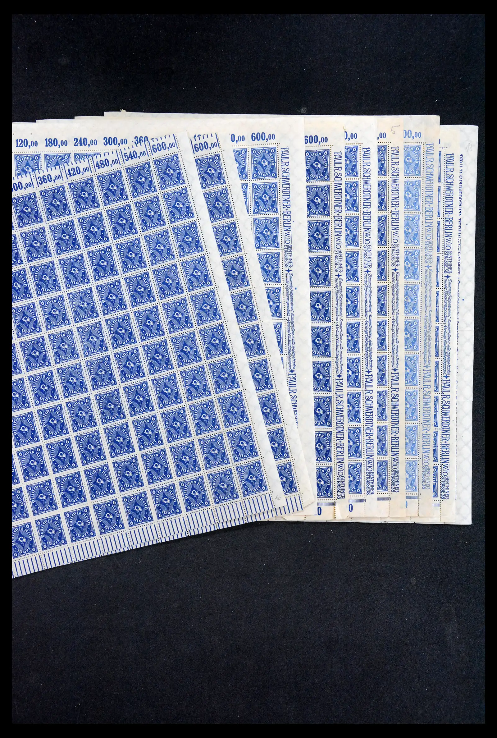 40560 0009 - Stamp collection 40560 German Reich complete inflasheets.