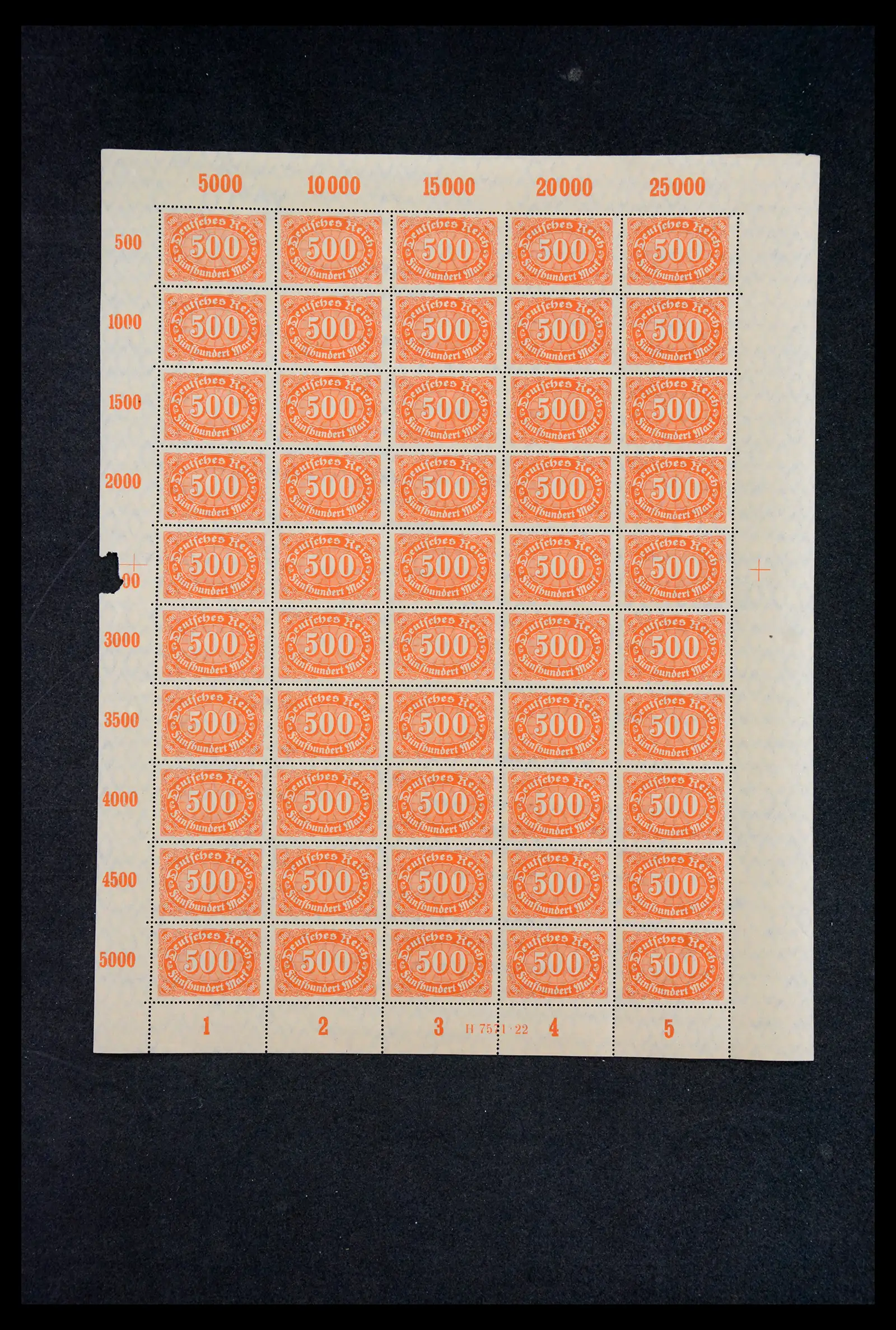 40560 0011 - Stamp collection 40560 German Reich complete inflasheets.