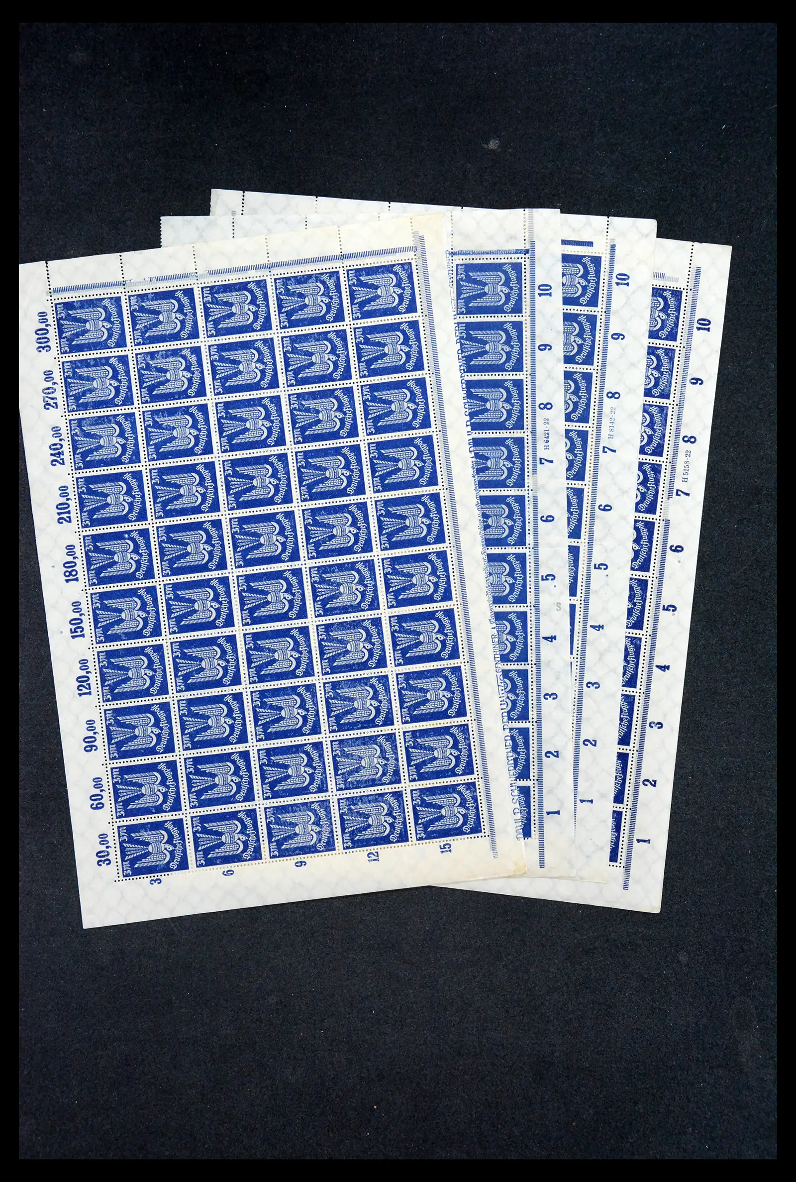 40560 0012 - Stamp collection 40560 German Reich complete inflasheets.