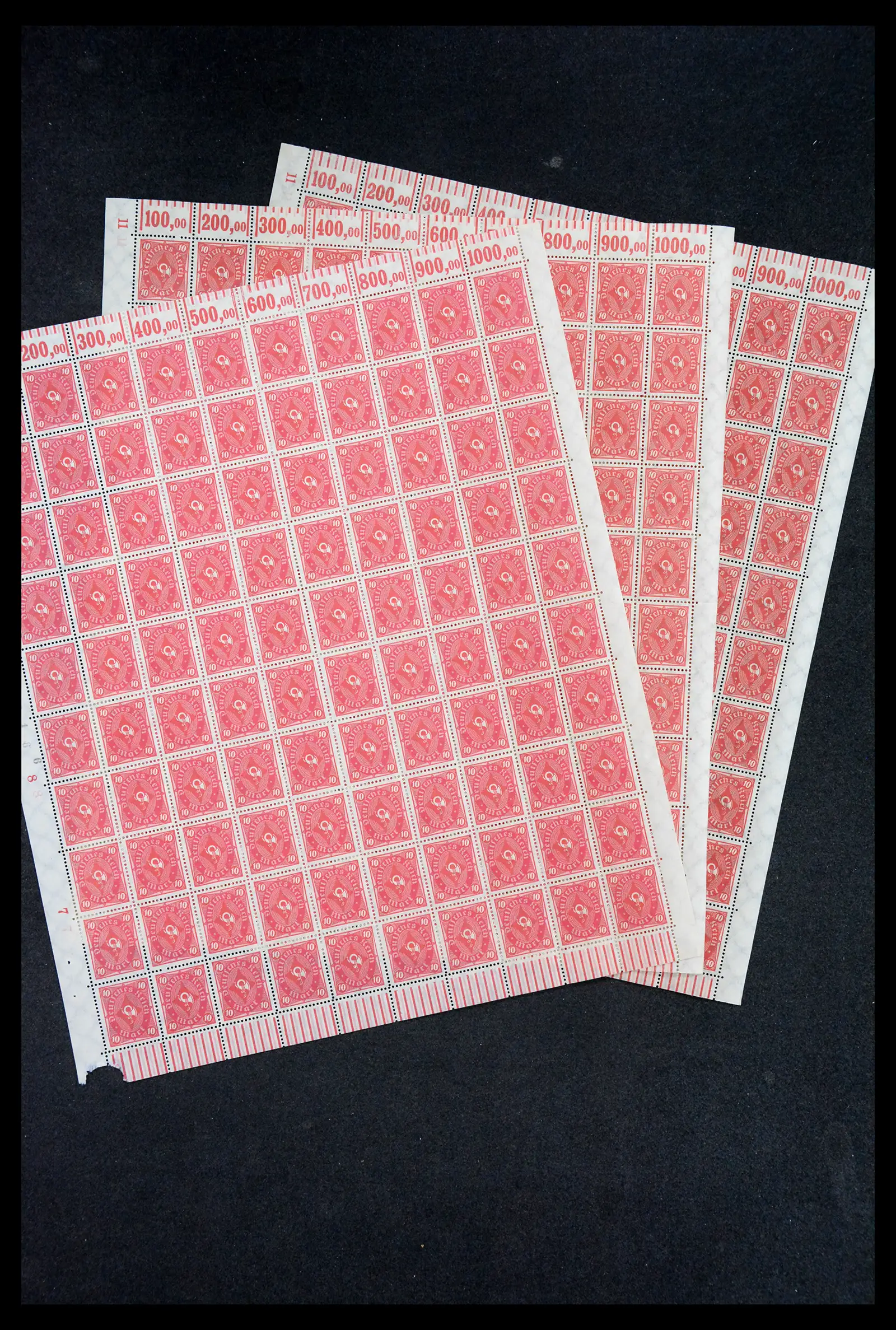 40560 0013 - Stamp collection 40560 German Reich complete inflasheets.
