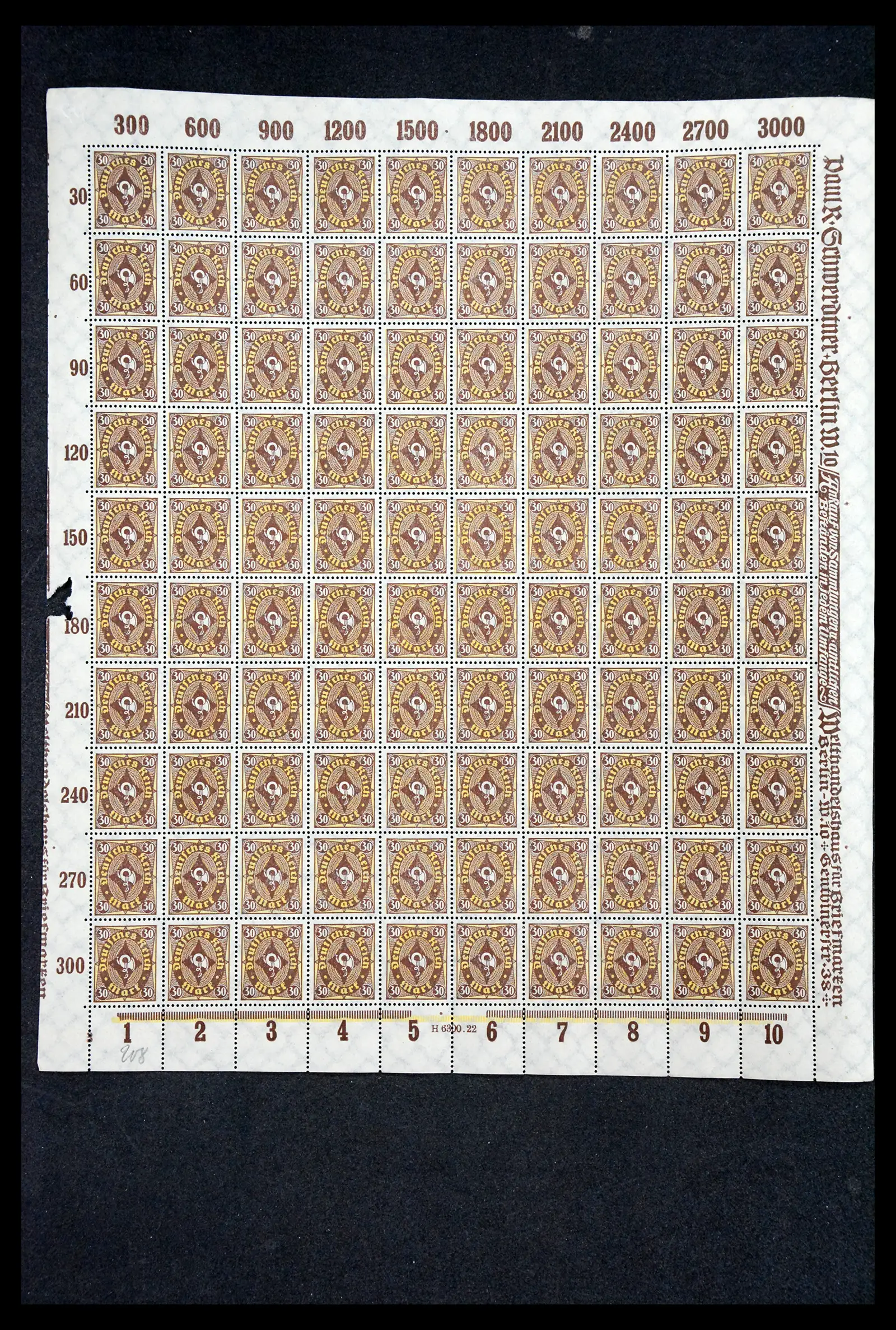 40560 0015 - Stamp collection 40560 German Reich complete inflasheets.