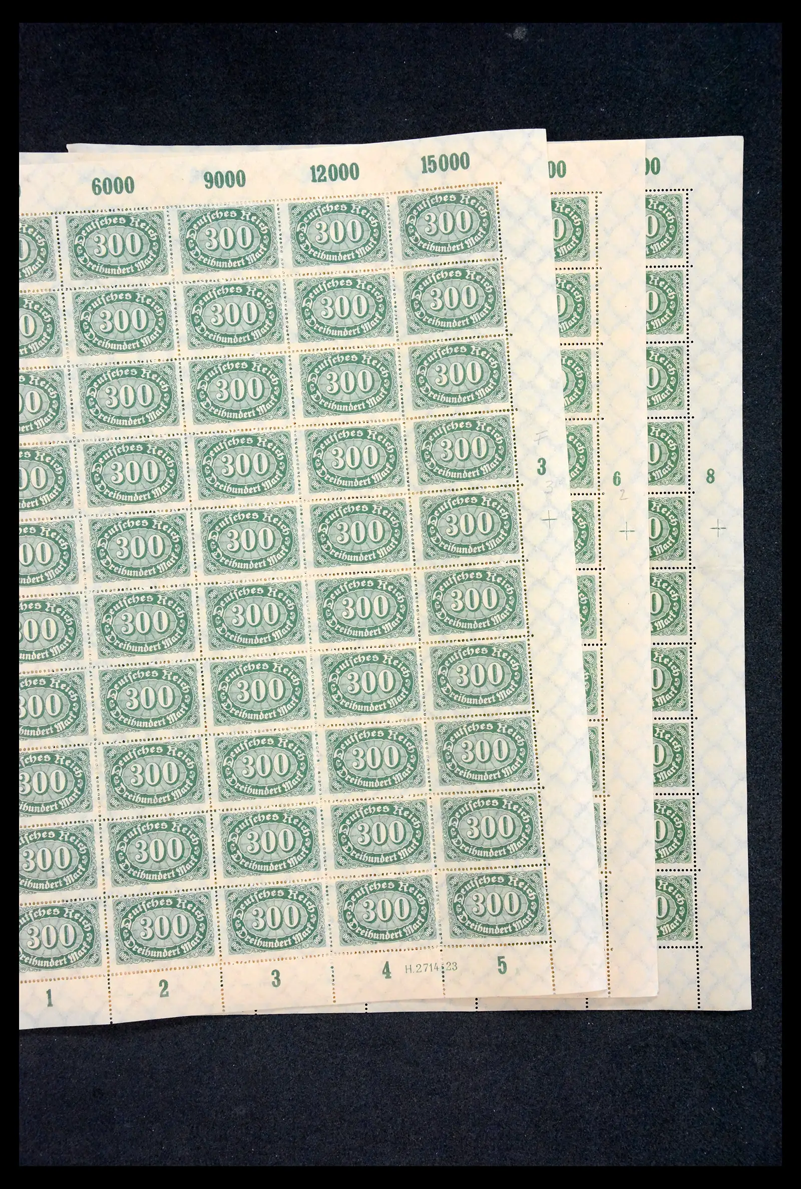 40560 0053 - Postzegelverzameling 40560 Duitse Rijk complete inflavellen.