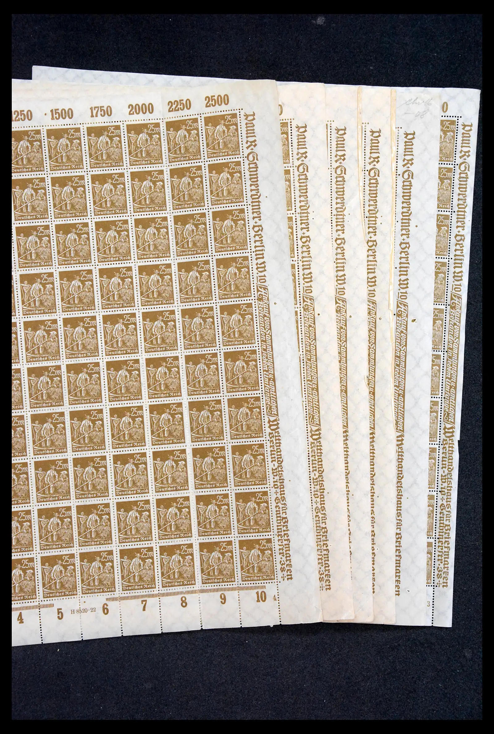 40560 0057 - Postzegelverzameling 40560 Duitse Rijk complete inflavellen.