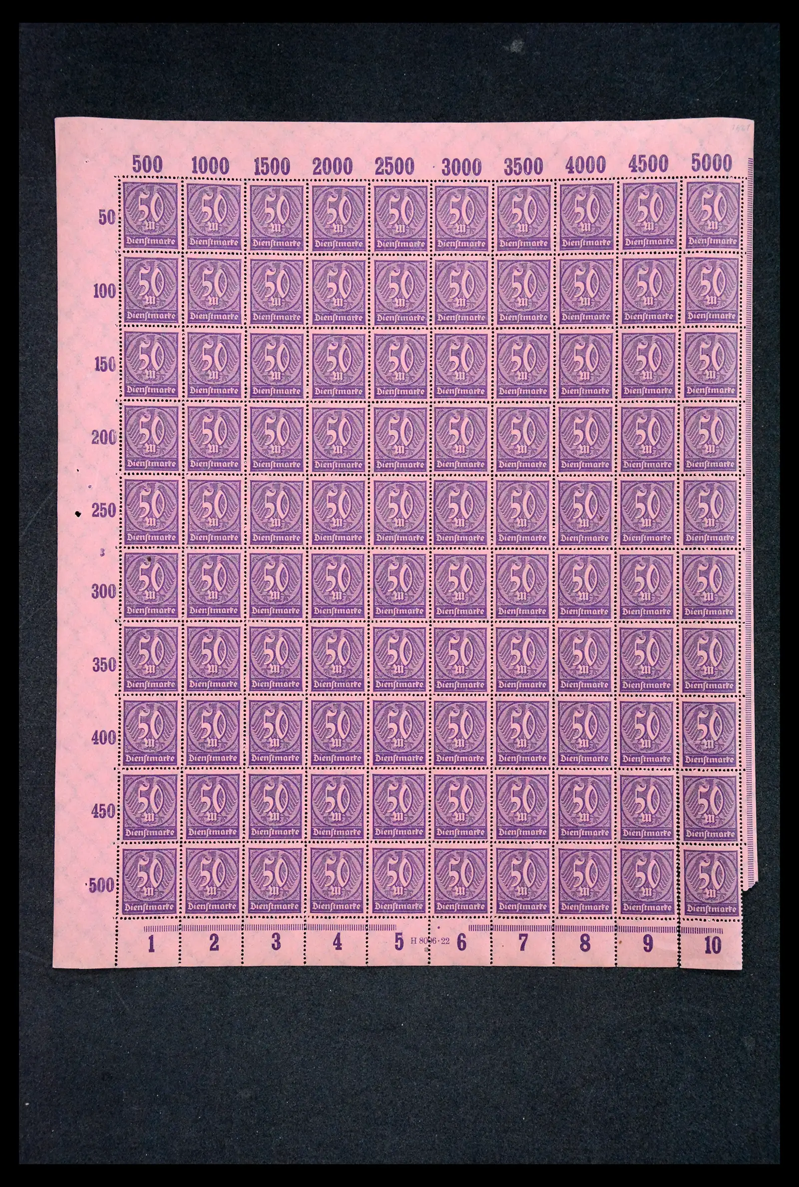 40560 0062 - Postzegelverzameling 40560 Duitse Rijk complete inflavellen.