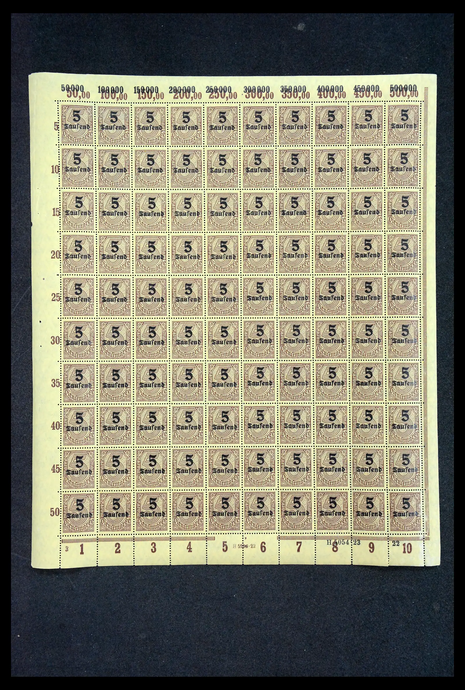 40560 0064 - Postzegelverzameling 40560 Duitse Rijk complete inflavellen.