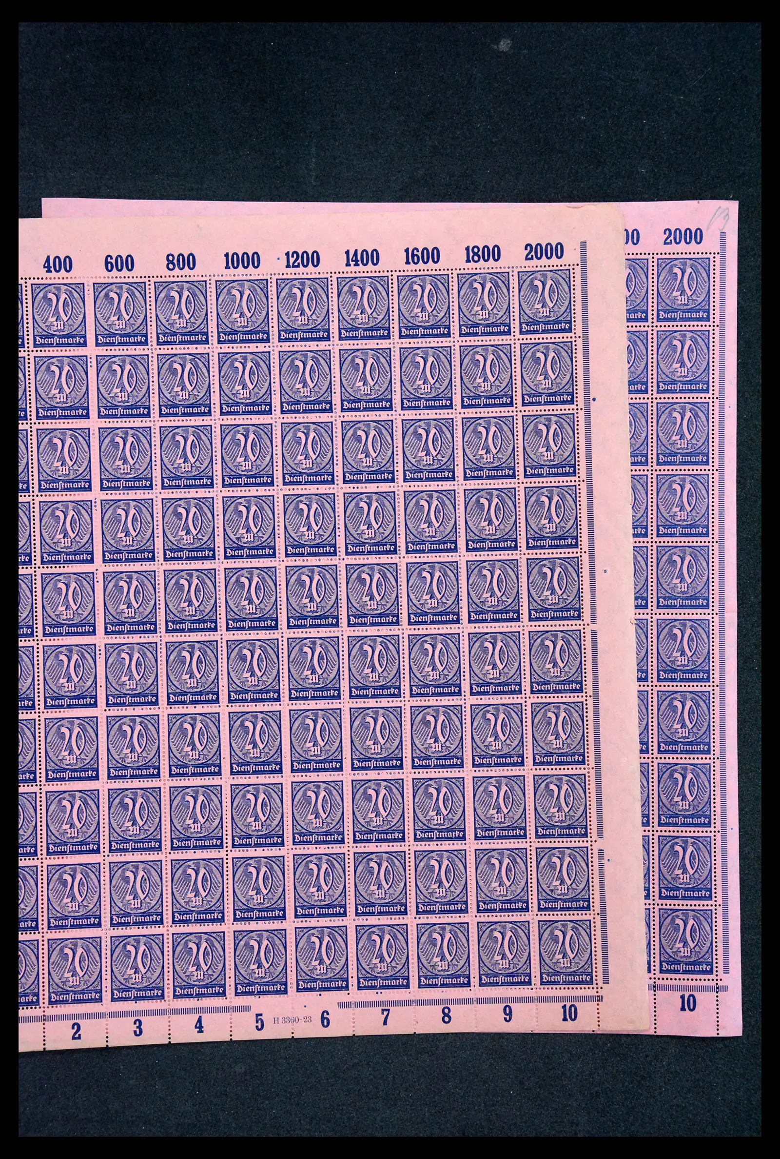 40560 0067 - Postzegelverzameling 40560 Duitse Rijk complete inflavellen.