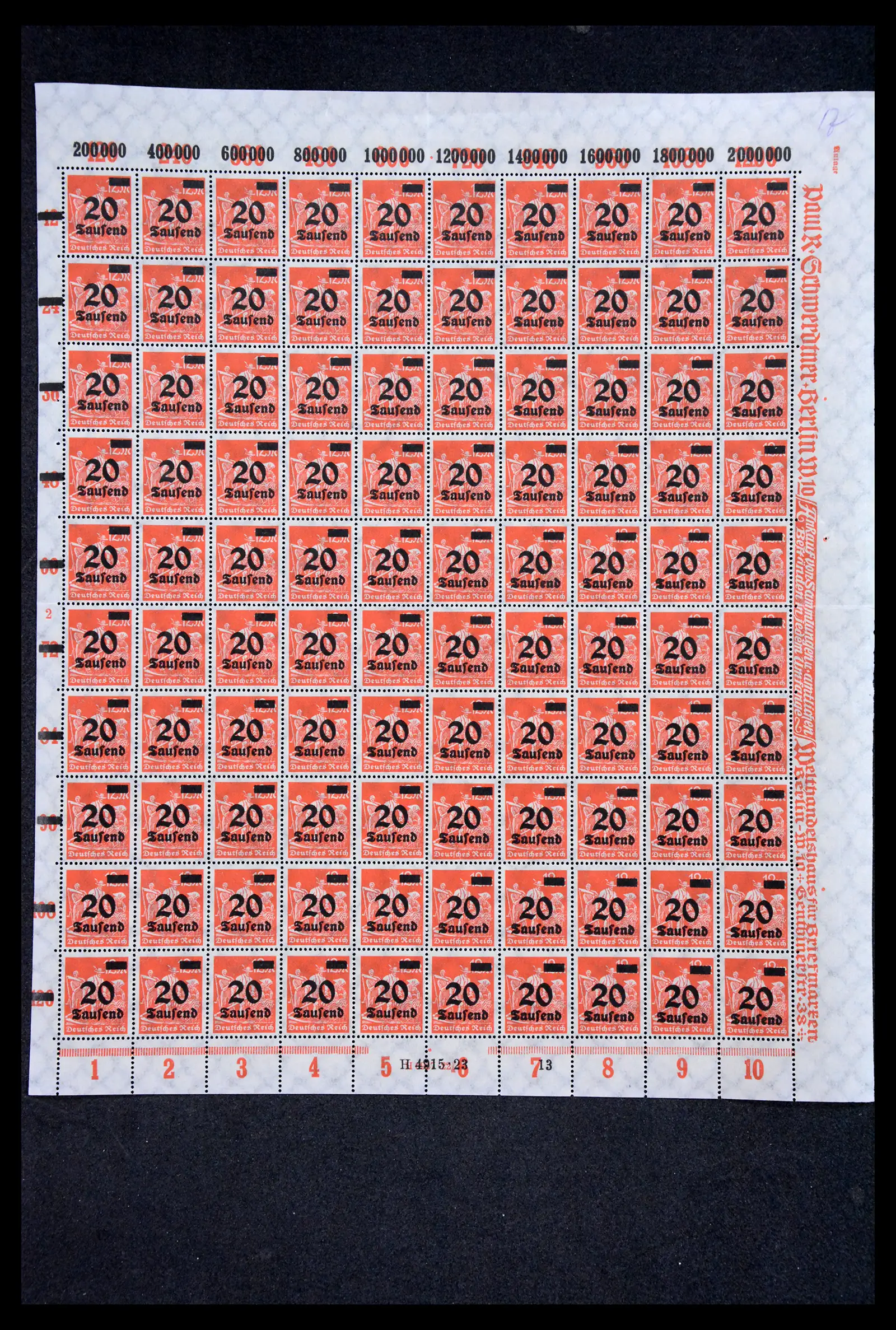 40560 0086 - Postzegelverzameling 40560 Duitse Rijk complete inflavellen.